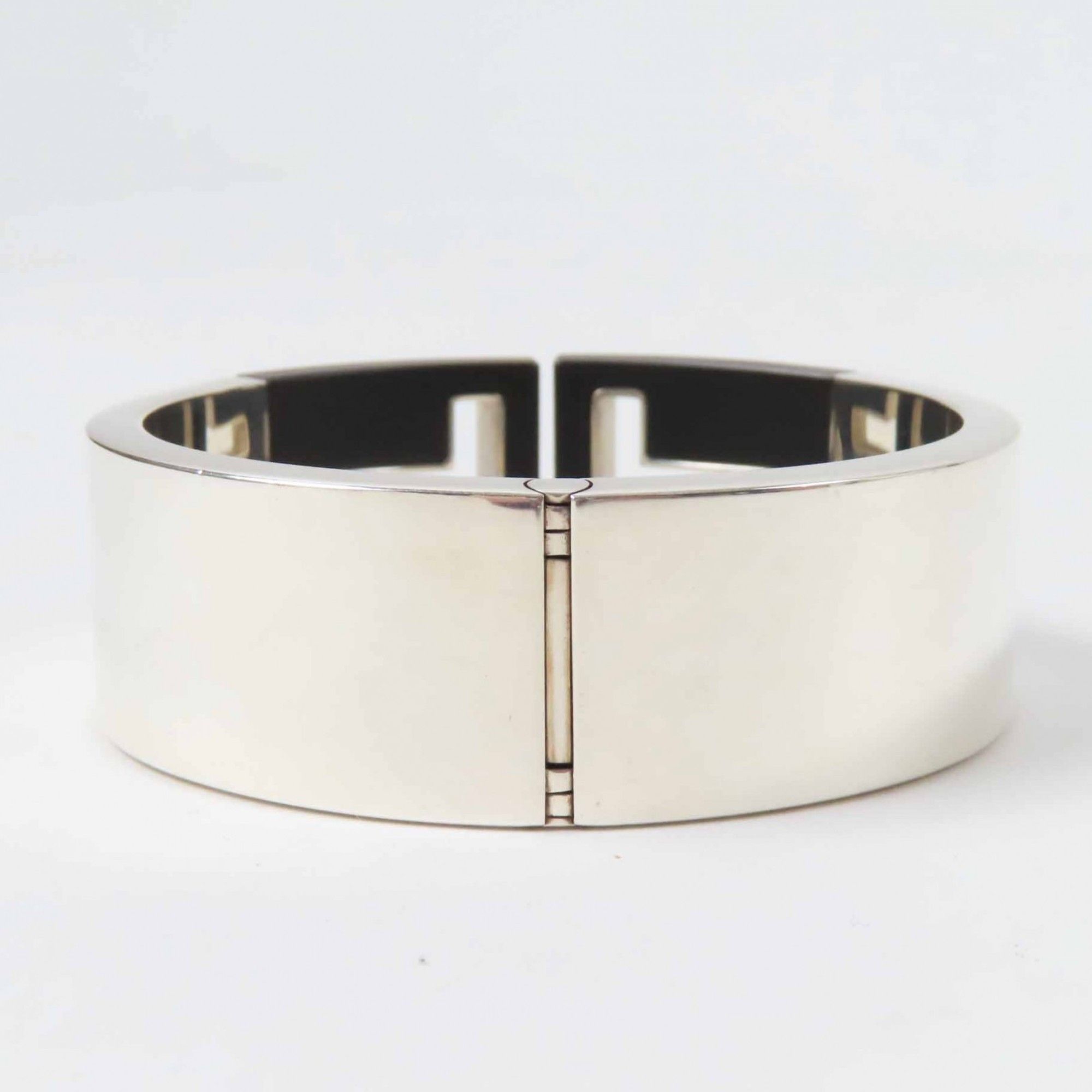 Tiffany & Co. TIFFANY & Co. Tiffany T Cut Out Bangle/Bracelet in AG925 Silver and Black for Women Size ONE SIZE - 3 Thumbnail