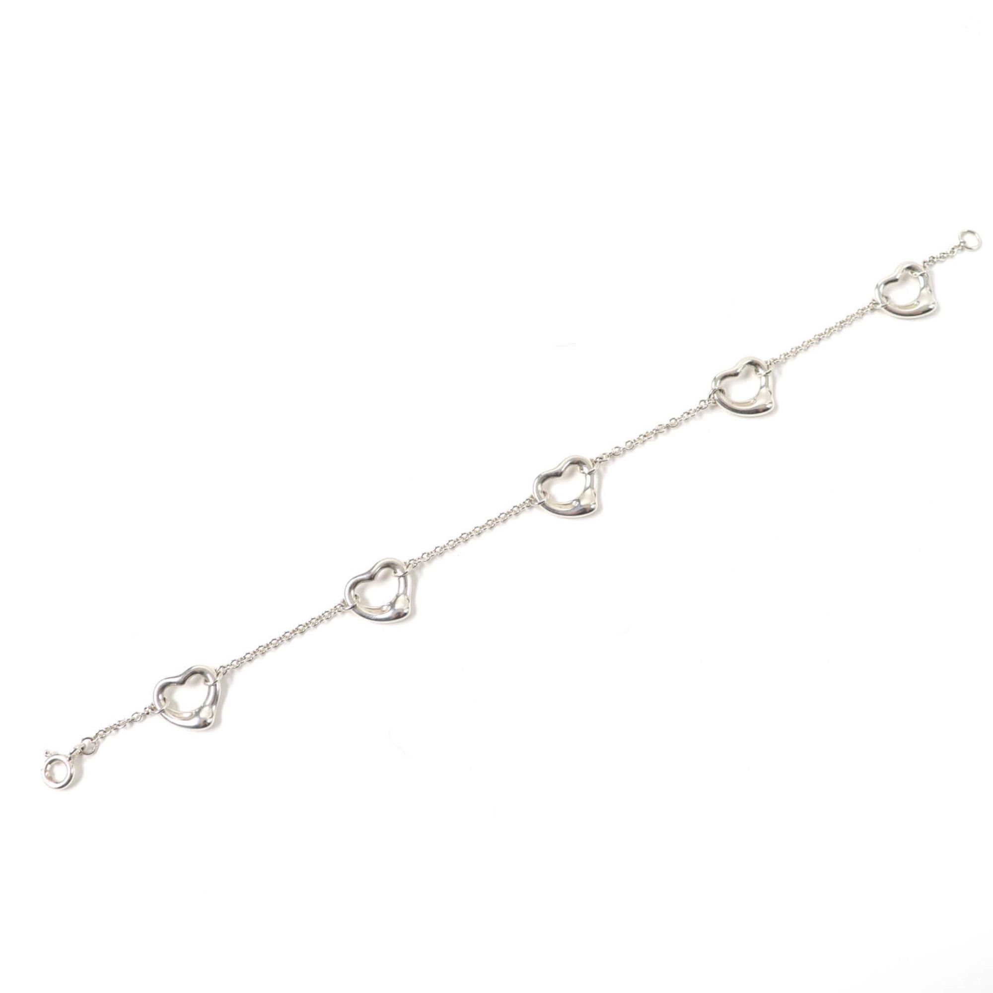 Tiffany & Co. TIFFANY & Co. Tiffany Open Heart 5-Piece Bracelet, SV925 Silver, with Box and Dust Bag, Weight 4.4g, Women's Size ONE SIZE - 3 Thumbnail