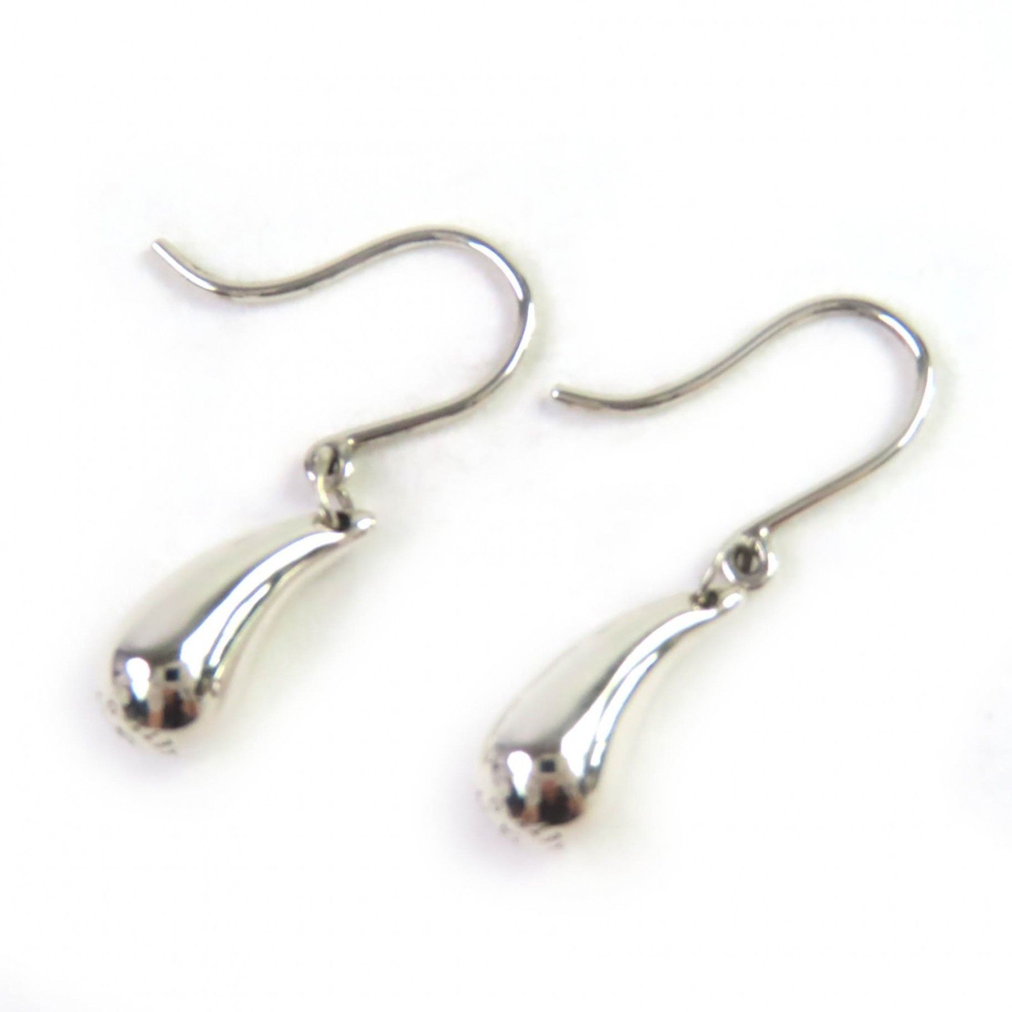 Tiffany & Co. TIFFANY & Co. Tiffany Elsa Peretti Teardrop Earrings, SV925, Silver, Binaural, Hook, Weight 3.76g, Women's Size ONE SIZE - 4 Thumbnail