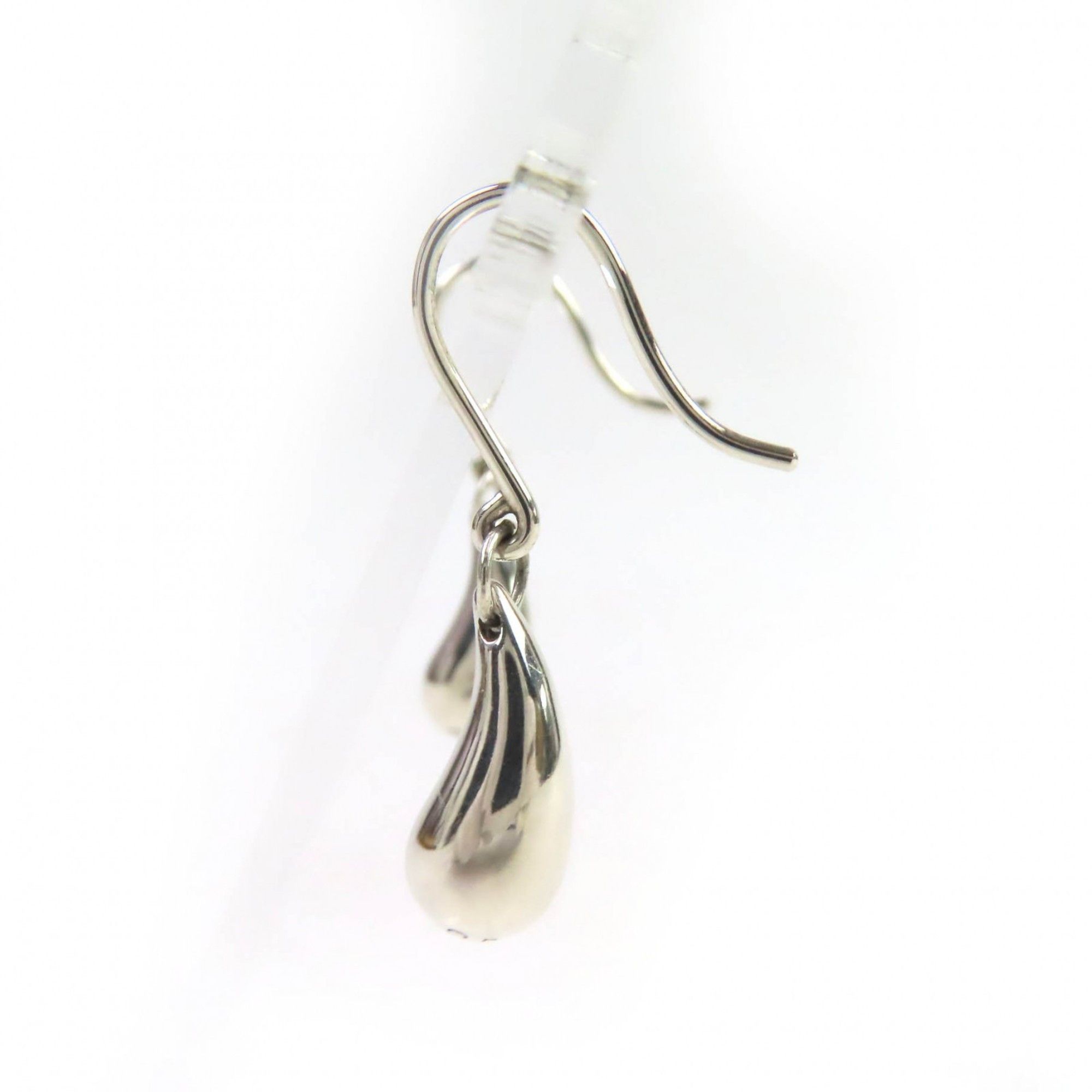 Tiffany & Co. TIFFANY & Co. Tiffany Elsa Peretti Teardrop Earrings, SV925, Silver, Binaural, Hook, Weight 3.76g, Women's Size ONE SIZE - 2 Thumbnail