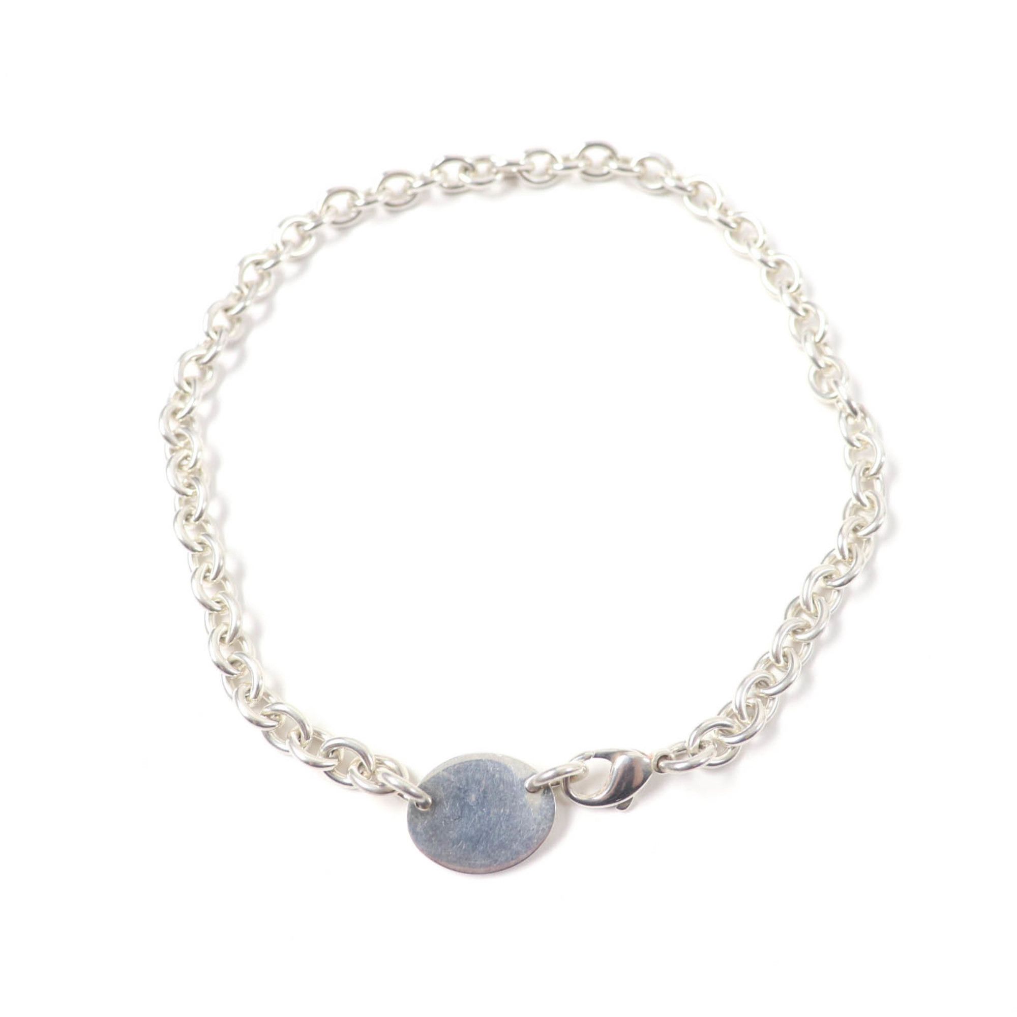 Tiffany & Co. TIFFANY & Co. Tiffany Oval Tag Necklace Choker Accessory, SV925 Silver, Weight 50.6g, Women's Size ONE SIZE - 2 Thumbnail