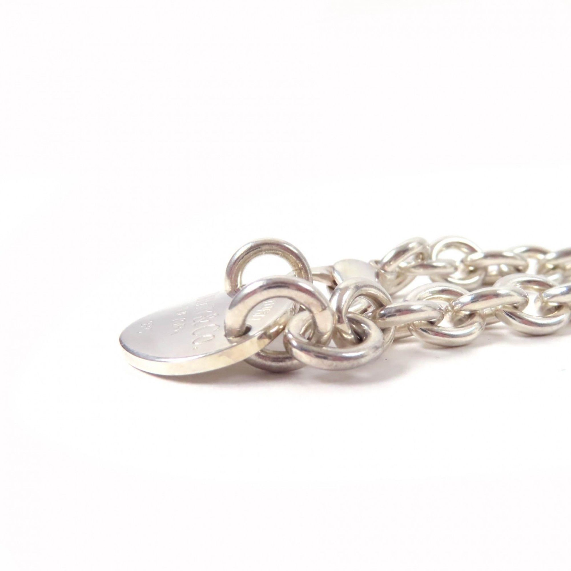 Tiffany & Co. TIFFANY & Co. Tiffany Oval Tag Necklace Choker Accessory, SV925 Silver, Weight 50.6g, Women's Size ONE SIZE - 5 Thumbnail