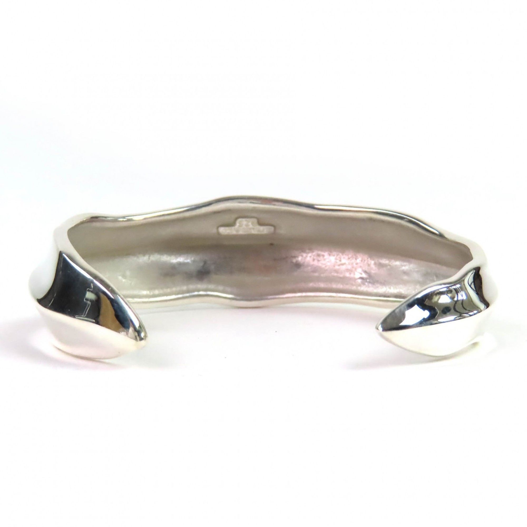 Tiffany & Co. TIFFANY & Co. Tiffany Leaf Bangle, 925 Silver, Old Accessory Bracelet, Weight 30.4g, Women's Size ONE SIZE - 4 Thumbnail