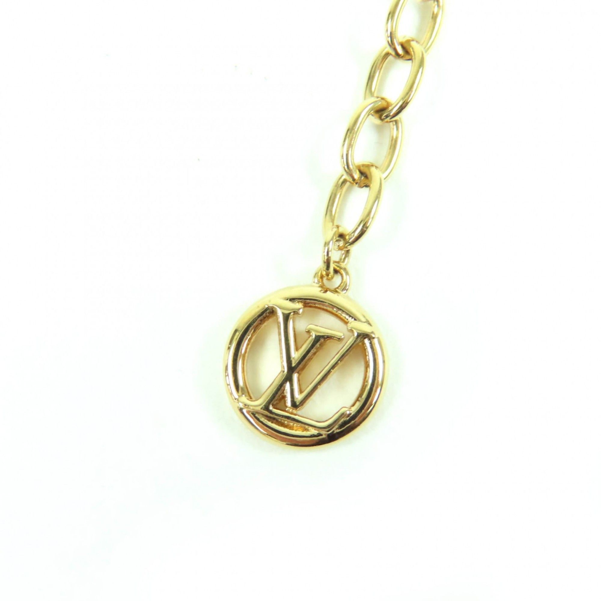Louis Vuitton LOUIS VUITTON 2024 M02389 My LV Heart Rhinestone Gold Necklace with Box and Dust Bag, Made in Italy, Women's Size ONE SIZE - 7 Thumbnail