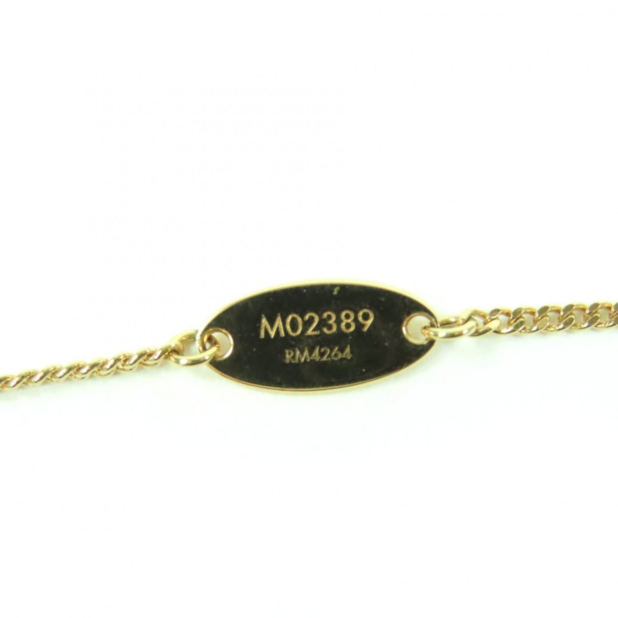 Louis Vuitton LOUIS VUITTON 2024 M02389 My LV Heart Rhinestone Gold Necklace with Box and Dust Bag, Made in Italy, Women's Size ONE SIZE - 8 Thumbnail