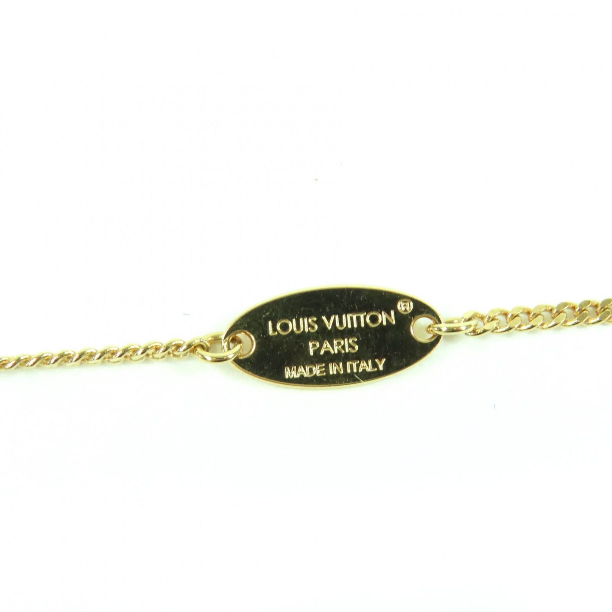 Louis Vuitton LOUIS VUITTON 2024 M02389 My LV Heart Rhinestone Gold Necklace with Box and Dust Bag, Made in Italy, Women's Size ONE SIZE - 9 Thumbnail
