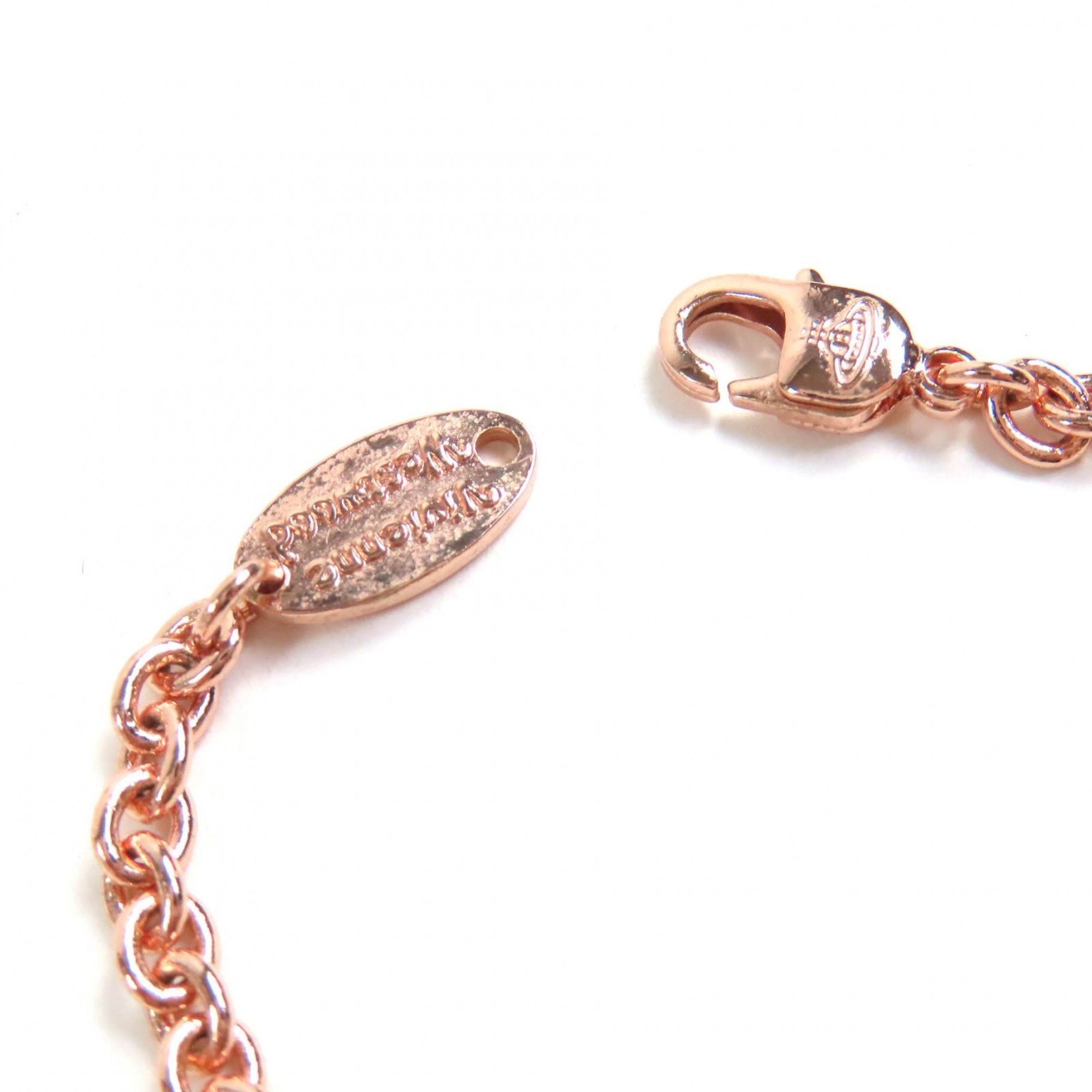 Vivienne Westwood Vivienne Westwood 63020050-G118-M Mayfair Large Orb Pendant Rhinestone Necklace in Pink Gold, Women's, Box and Dust Bag Included Size ONE SIZE - 8 Thumbnail