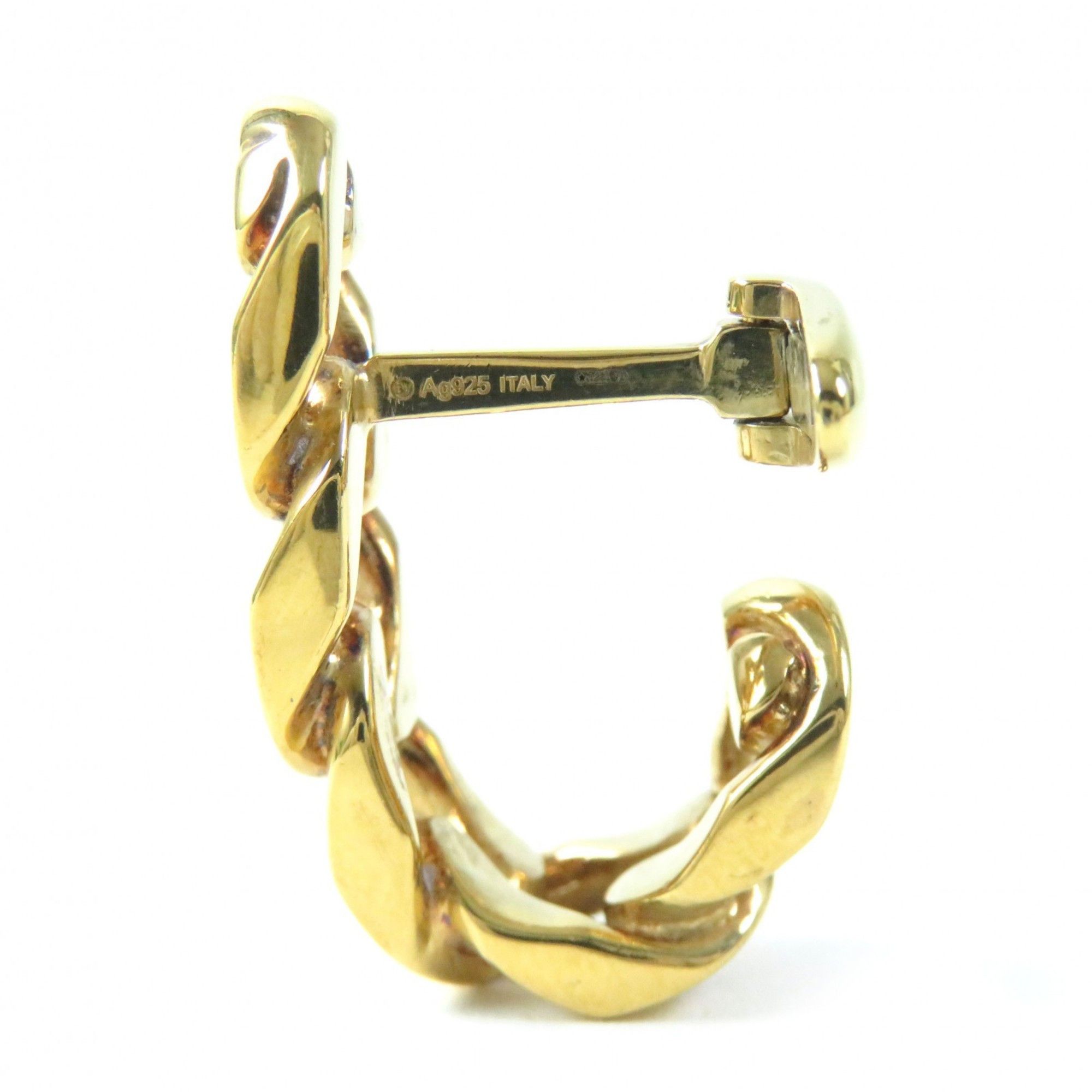 Bottega Veneta BOTTEGA VENETA 574957 AG925 Gold Chain Cufflinks with Dust Bag, Made in Italy, Weight 2.0g, Men's Accessories Size ONE SIZE - 5 Thumbnail