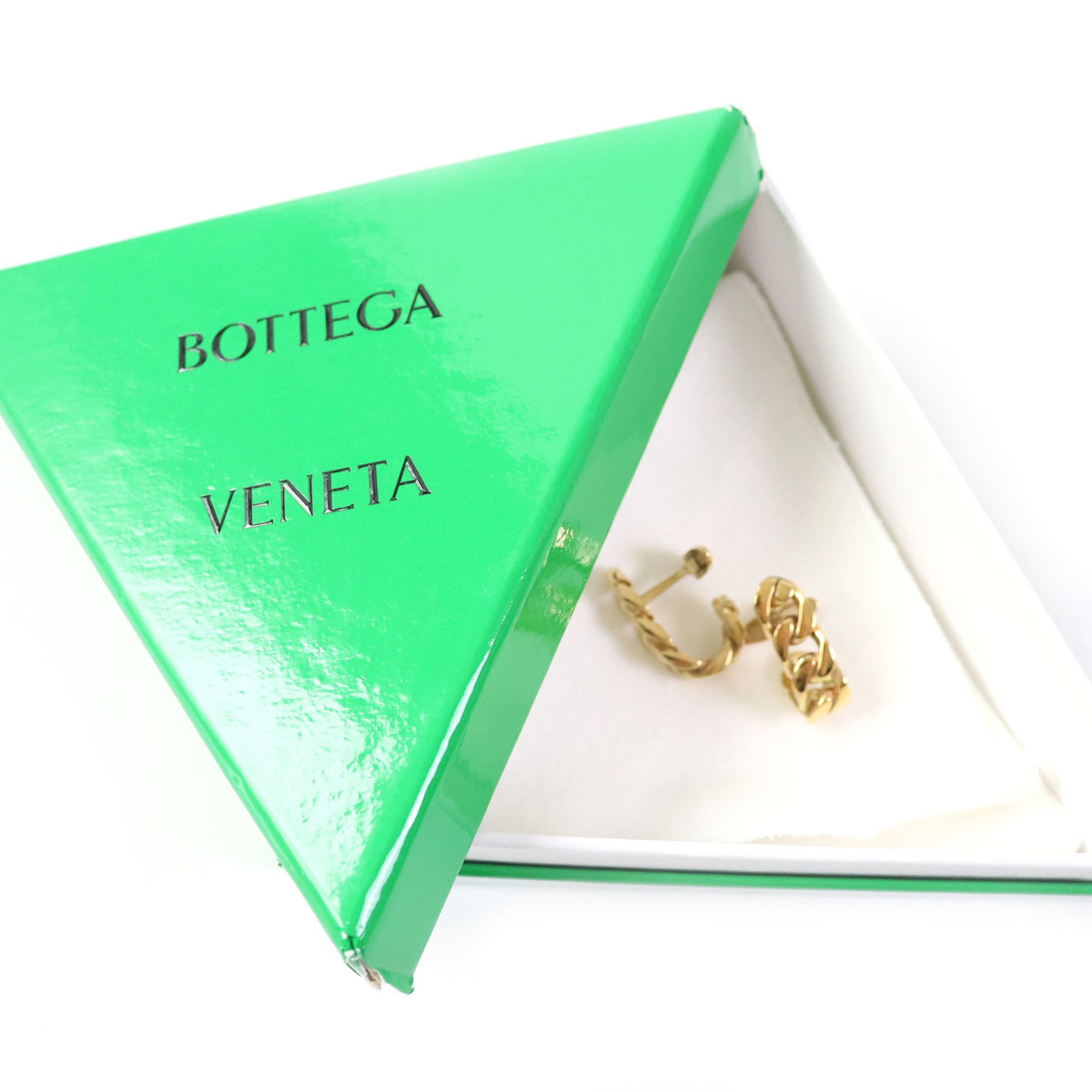 Bottega Veneta BOTTEGA VENETA 574957 AG925 Gold Chain Cufflinks with Dust Bag, Made in Italy, Weight 2.0g, Men's Accessories Size ONE SIZE - 2 Thumbnail