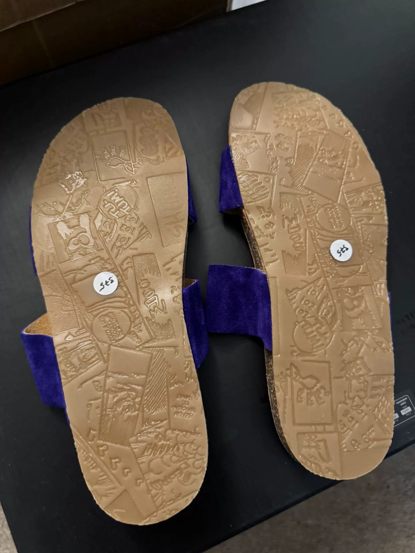 Daniela Gregis Daniela Gregis Purple Suede Clog Sandals Size US 5 / IT 35 - 6 Thumbnail