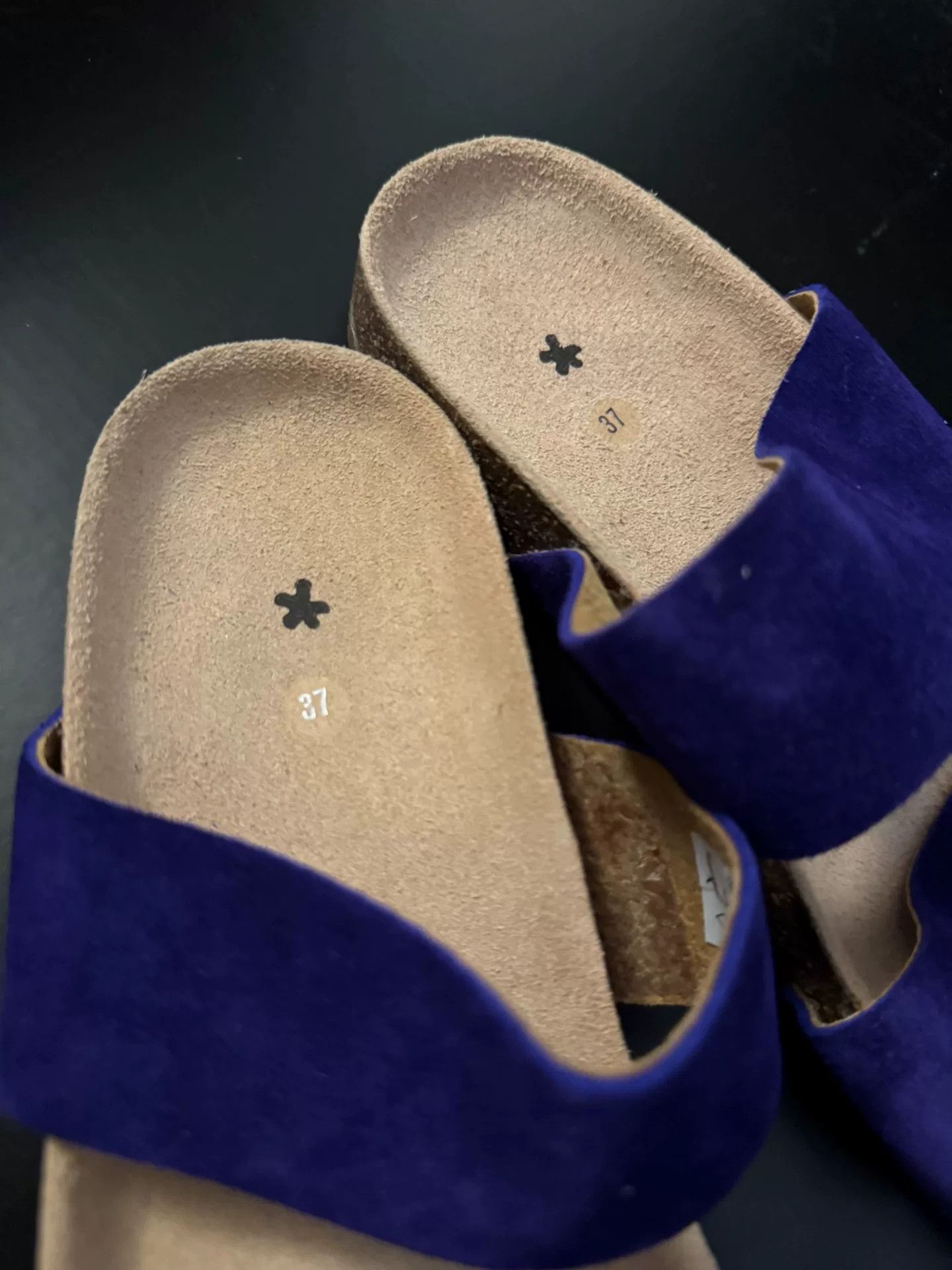 Daniela Gregis Daniela Gregis Purple Suede Clog Sandals Size US 5 / IT 35 - 4 Thumbnail