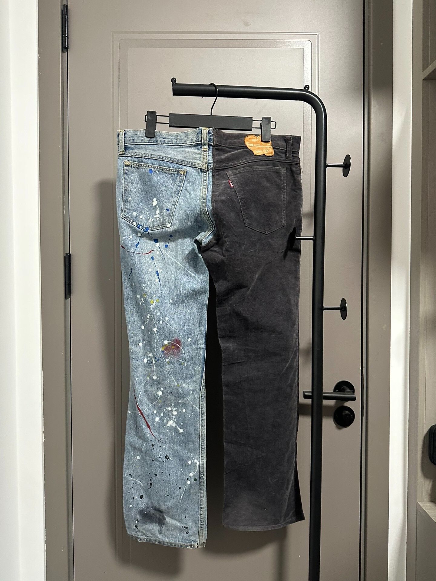 DEN IM by SIKI IM Number (n)ine 06SS Patchwork Splatter Jeans Size US 34 / EU 50 - 4 Thumbnail