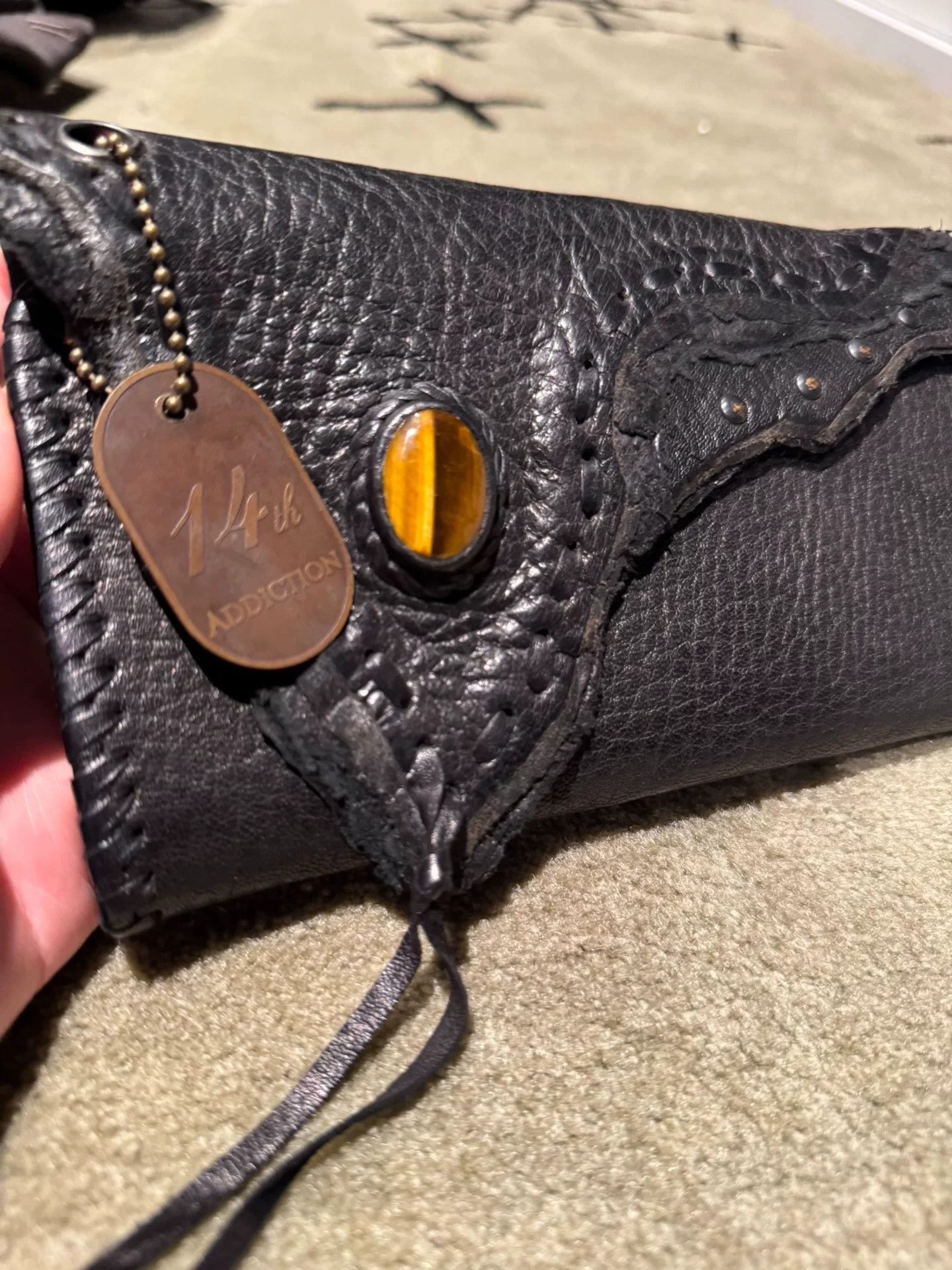 14th Addiction 14th Addiction Long Sheepskin Gem Wallet Size ONE SIZE - 2 Thumbnail