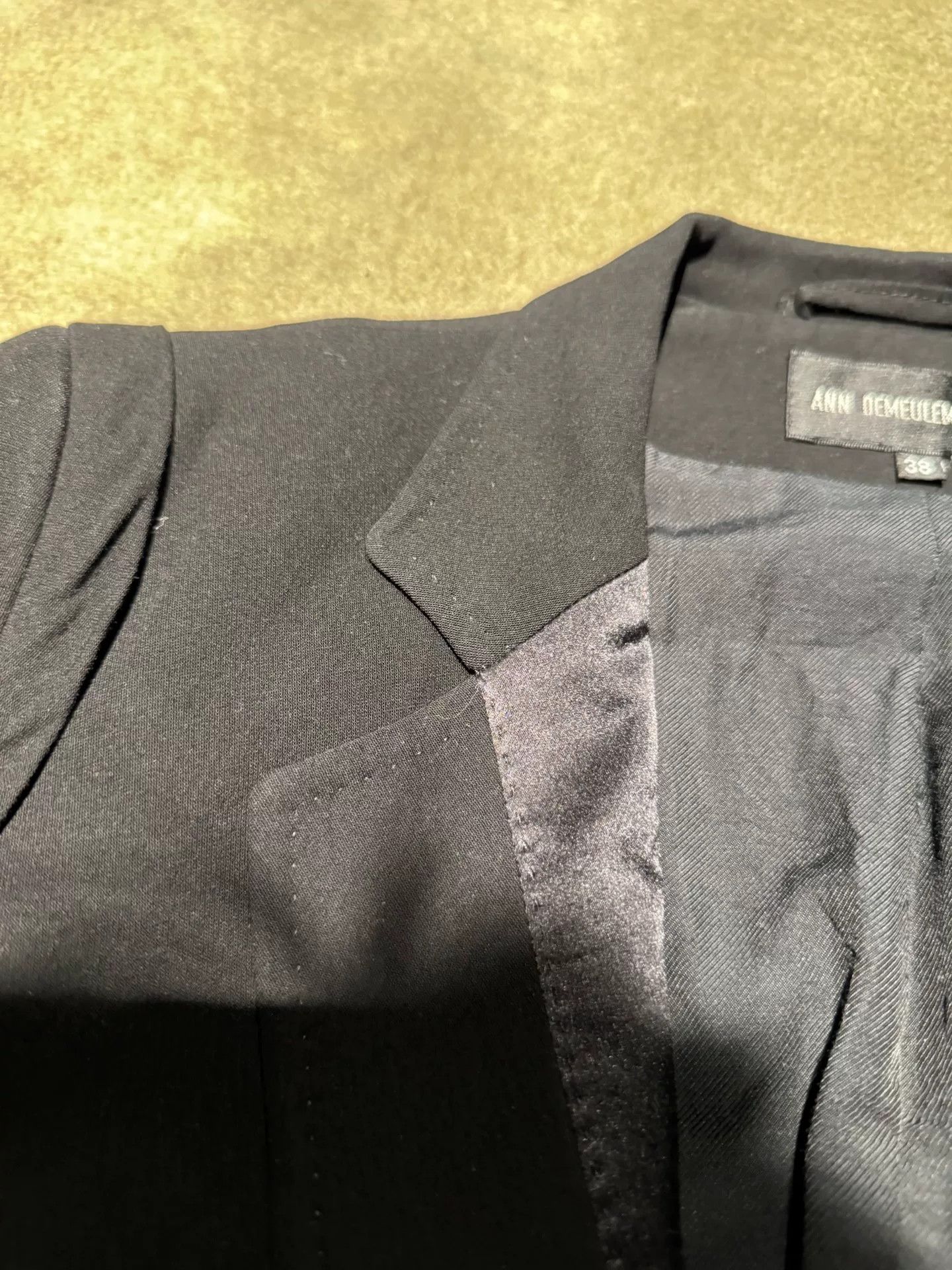 Ann Demeulemeester Ann Demeulemeester Women's Silk Blazer Size S / US 4 / IT 40 - 9 Thumbnail