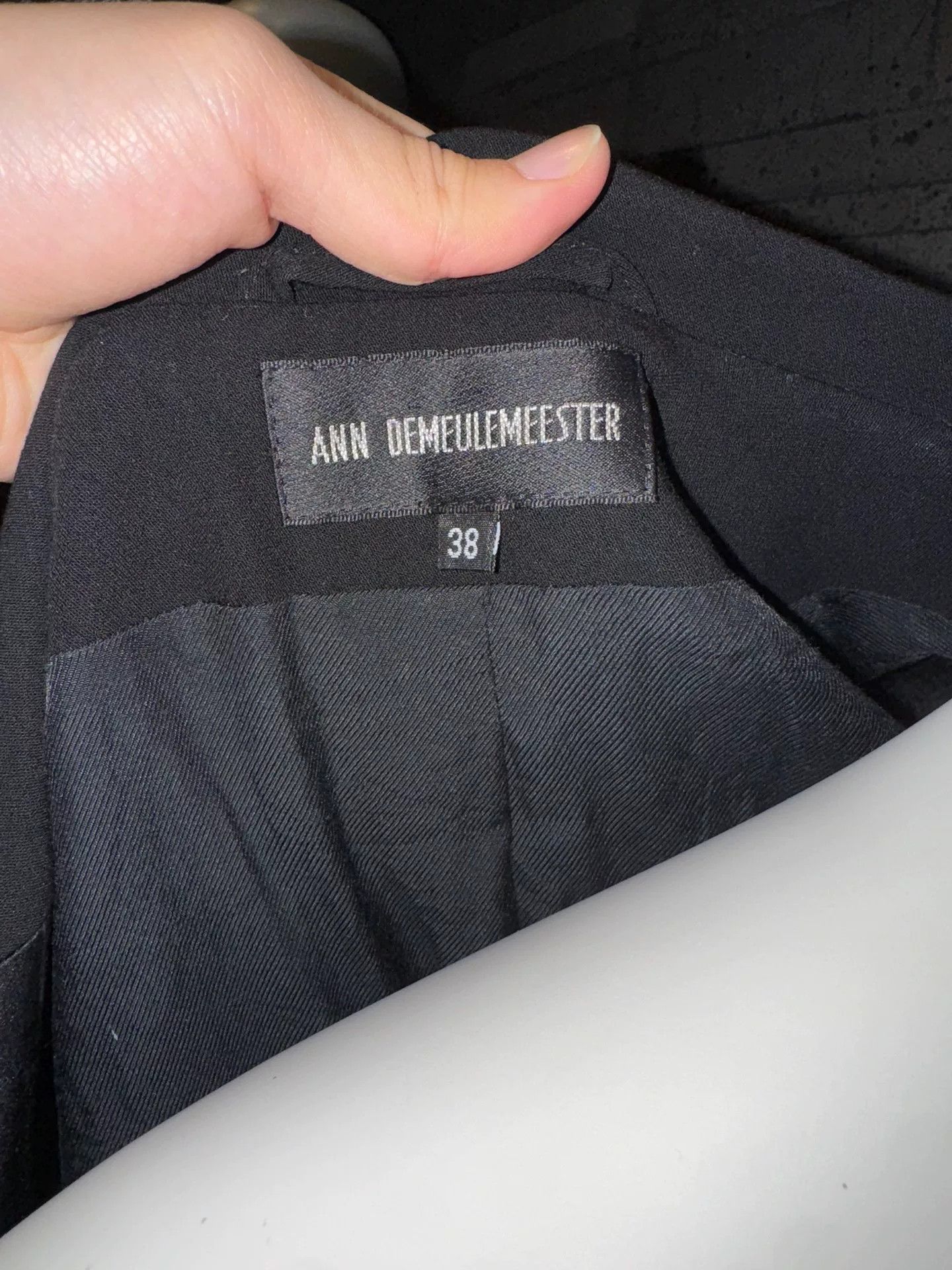 Ann Demeulemeester Ann Demeulemeester Women's Silk Blazer Size S / US 4 / IT 40 - 7 Thumbnail