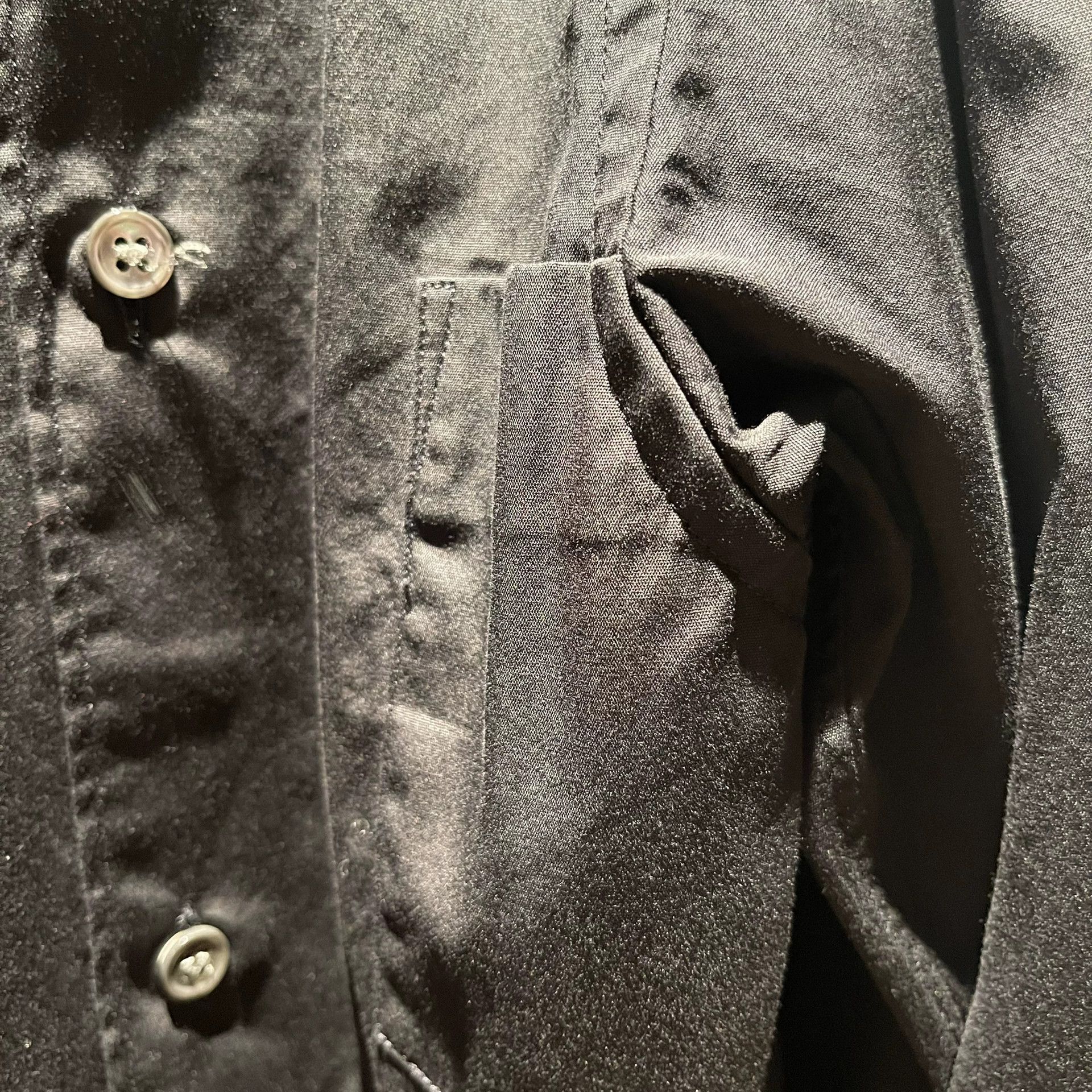Comme des Garcons Comme des Garçons Black Multi-Button Shirt Size US M / EU 48-50 / 2 - 3 Thumbnail