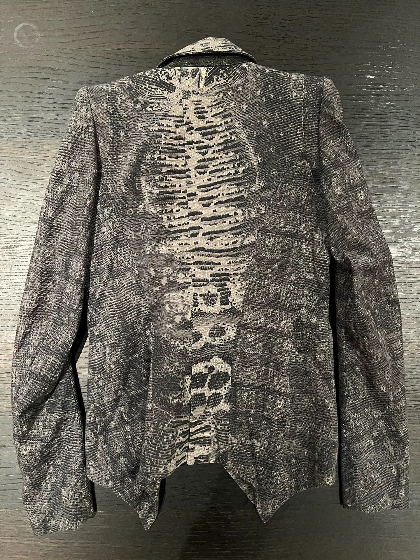 If Six Was Nine Reptile Snake Print Blazer Jacket Size XS / US 0-2 / IT 36-38 - 4 Thumbnail