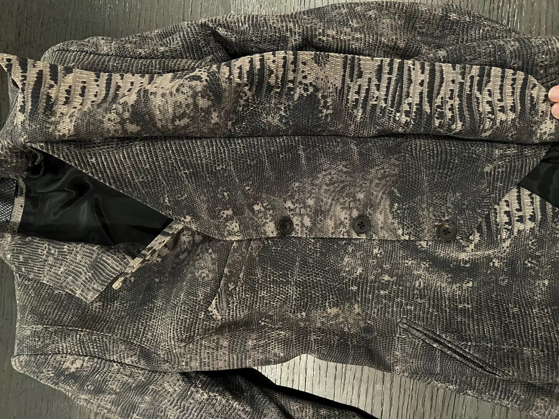 If Six Was Nine Reptile Snake Print Blazer Jacket Size XS / US 0-2 / IT 36-38 - 6 Thumbnail