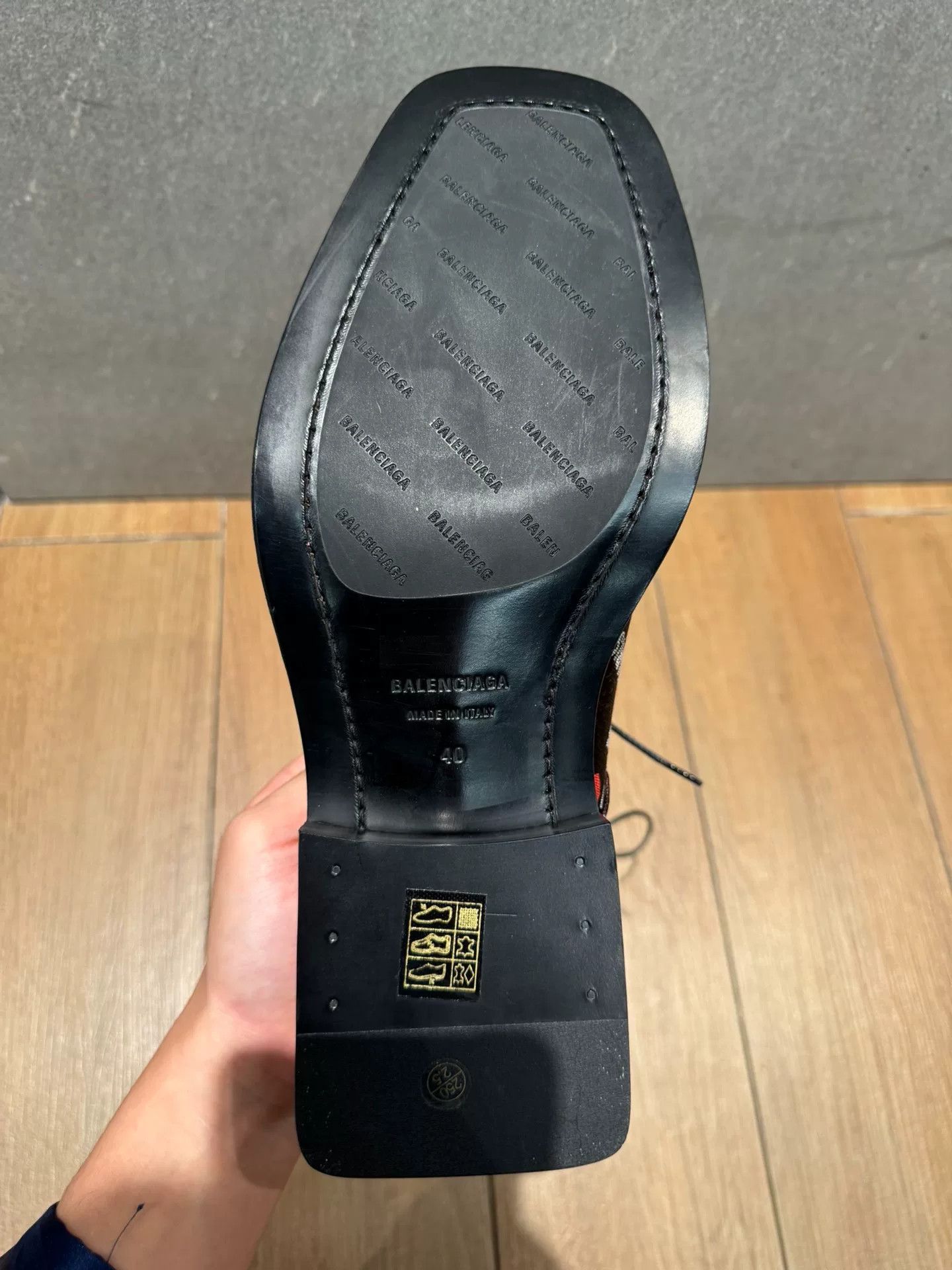 Balenciaga Balenciaga Square Toe 'I Love Paris' Derby Shoes Size US 7 / EU 40 - 7 Thumbnail