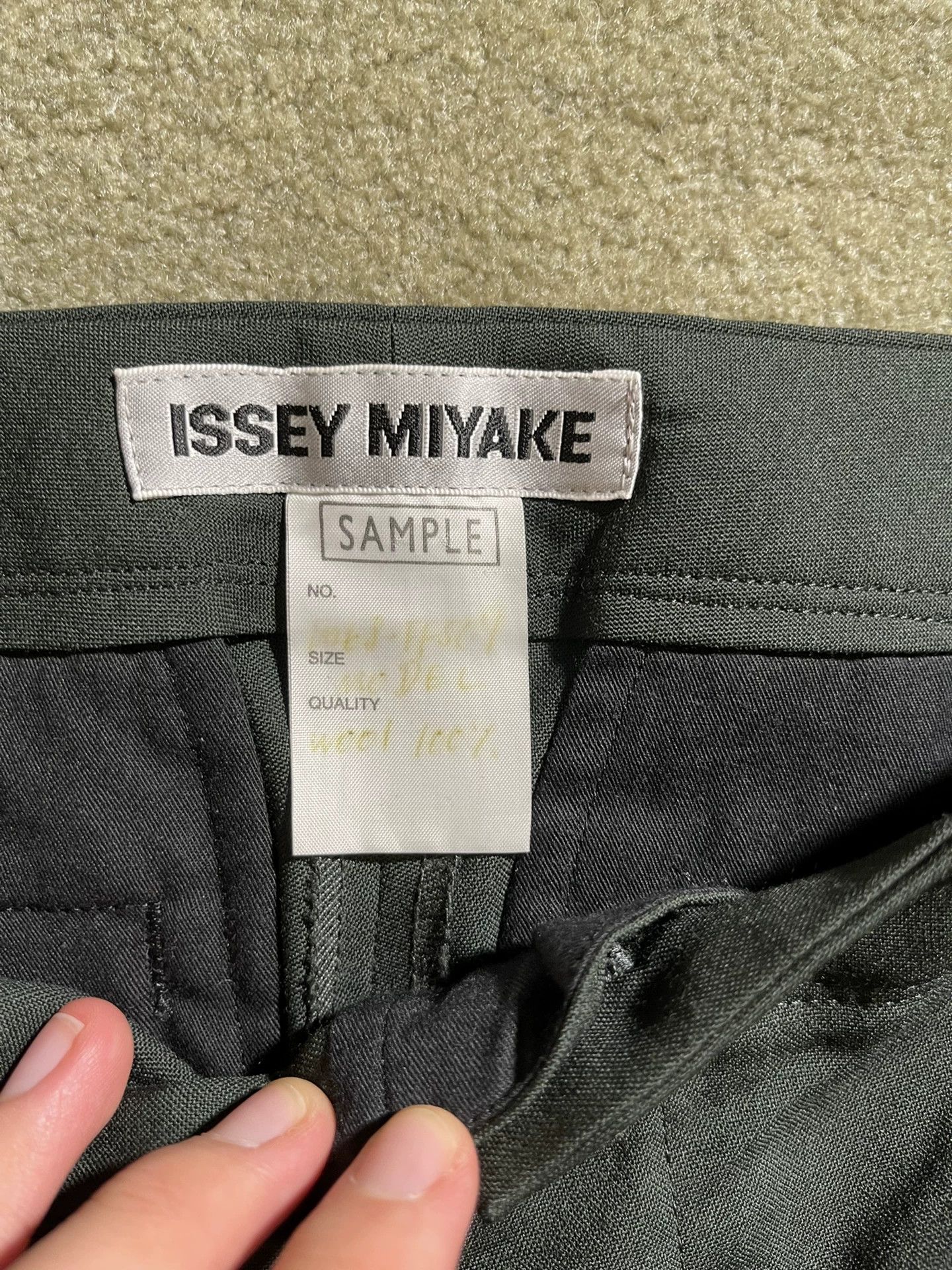Issey Miyake Issey Miyake Green Cargo Pants Sample Size US 26 / EU 42 - 2 Thumbnail