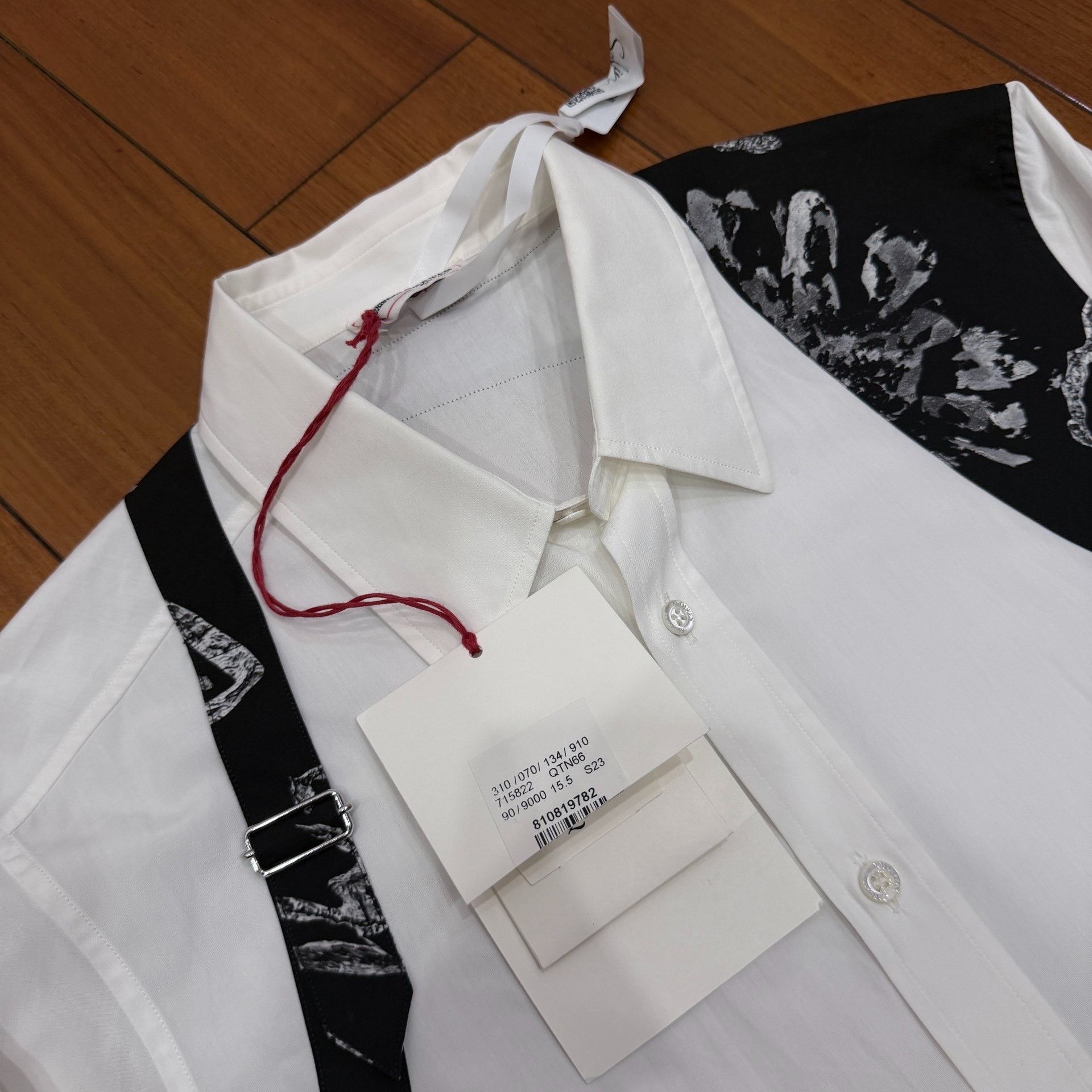 Alexander McQueen Alexander McQueen SS24 One-Shoulder Floral Shirt Size US M / EU 48-50 / 2 - 3 Thumbnail