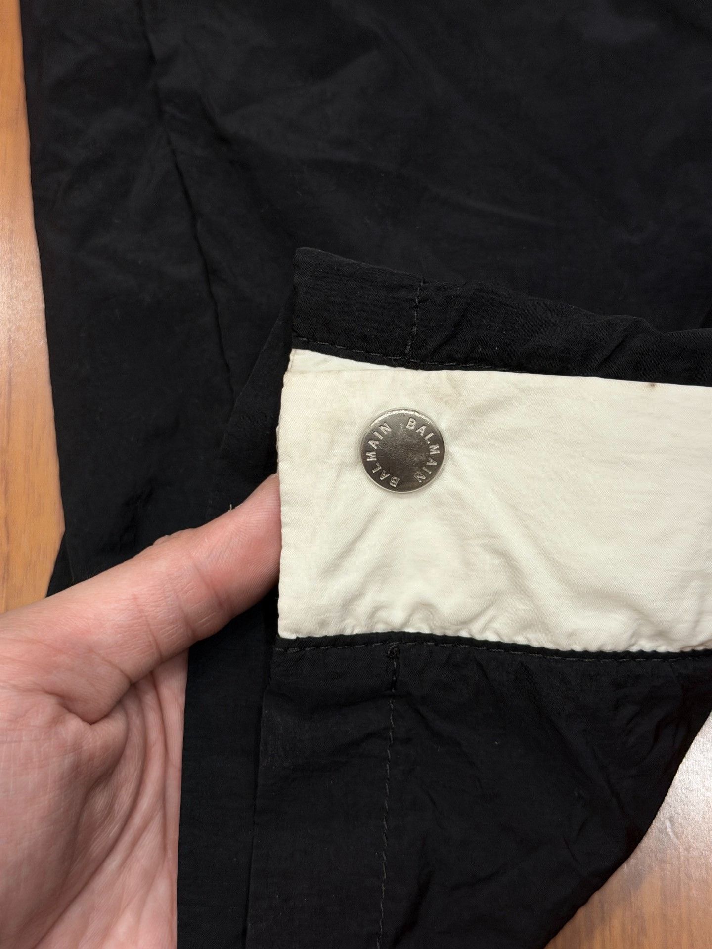 Balmain Balmain Nylon Double-Side Button Track Pants Size US 35 - 8 Thumbnail