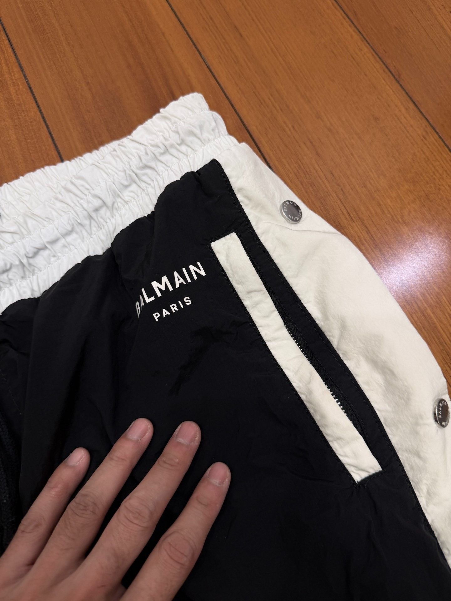 Balmain Balmain Nylon Double-Side Button Track Pants Size US 35 - 3 Thumbnail