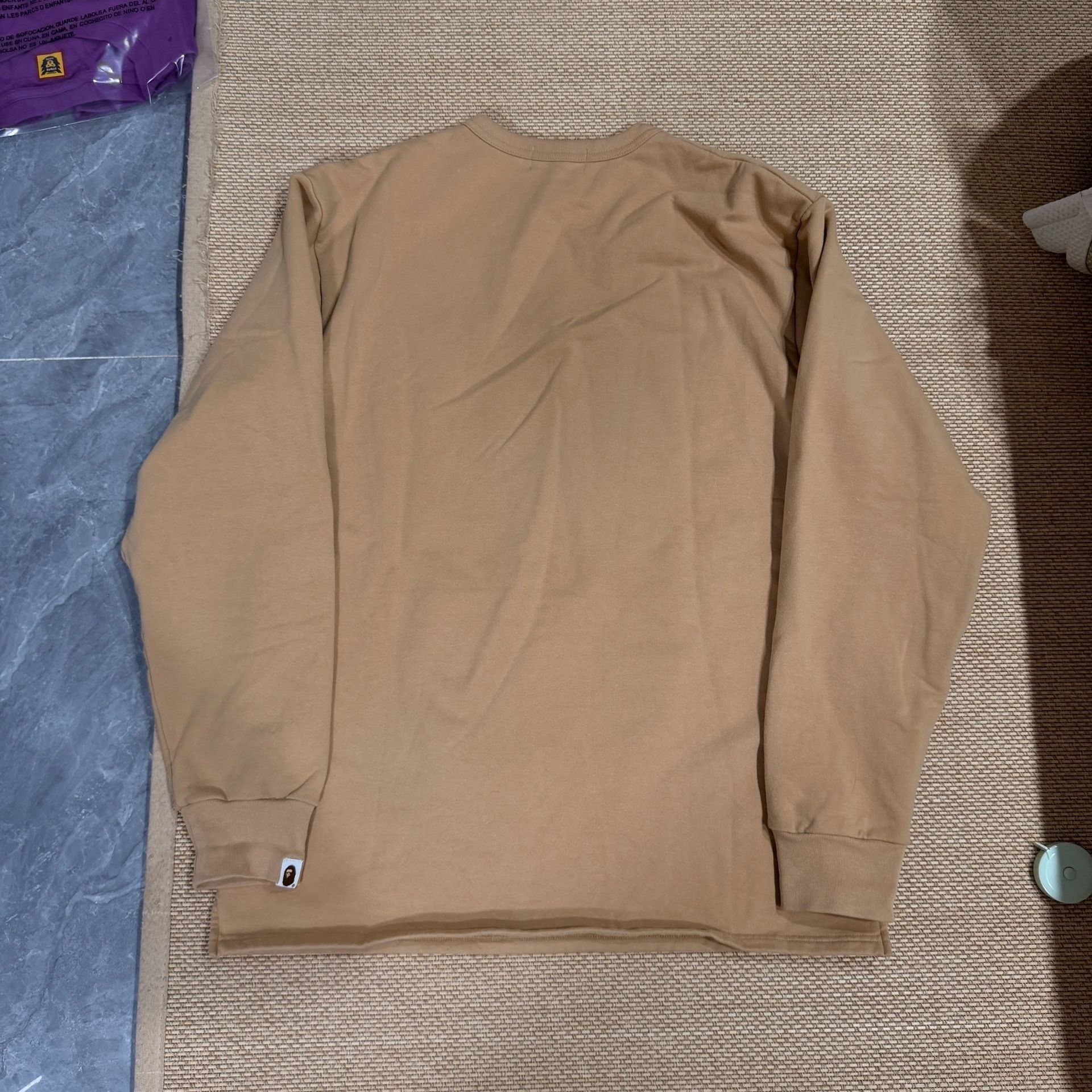 Bape BAPE Light Brown Big Ape Crewneck Sweatshirt Size US XL / EU 56 / 4 - 2 Thumbnail