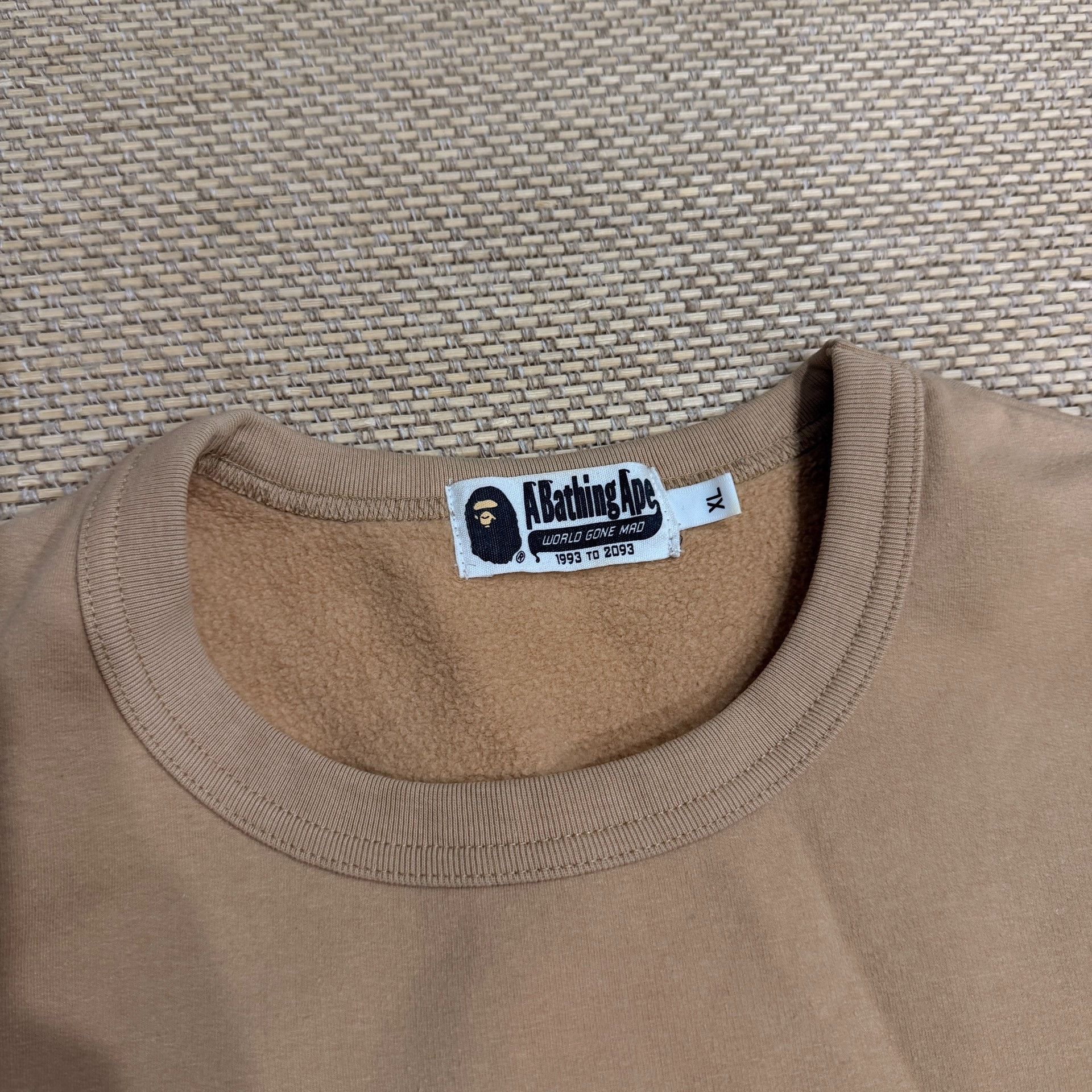Bape BAPE Light Brown Big Ape Crewneck Sweatshirt Size US XL / EU 56 / 4 - 3 Thumbnail