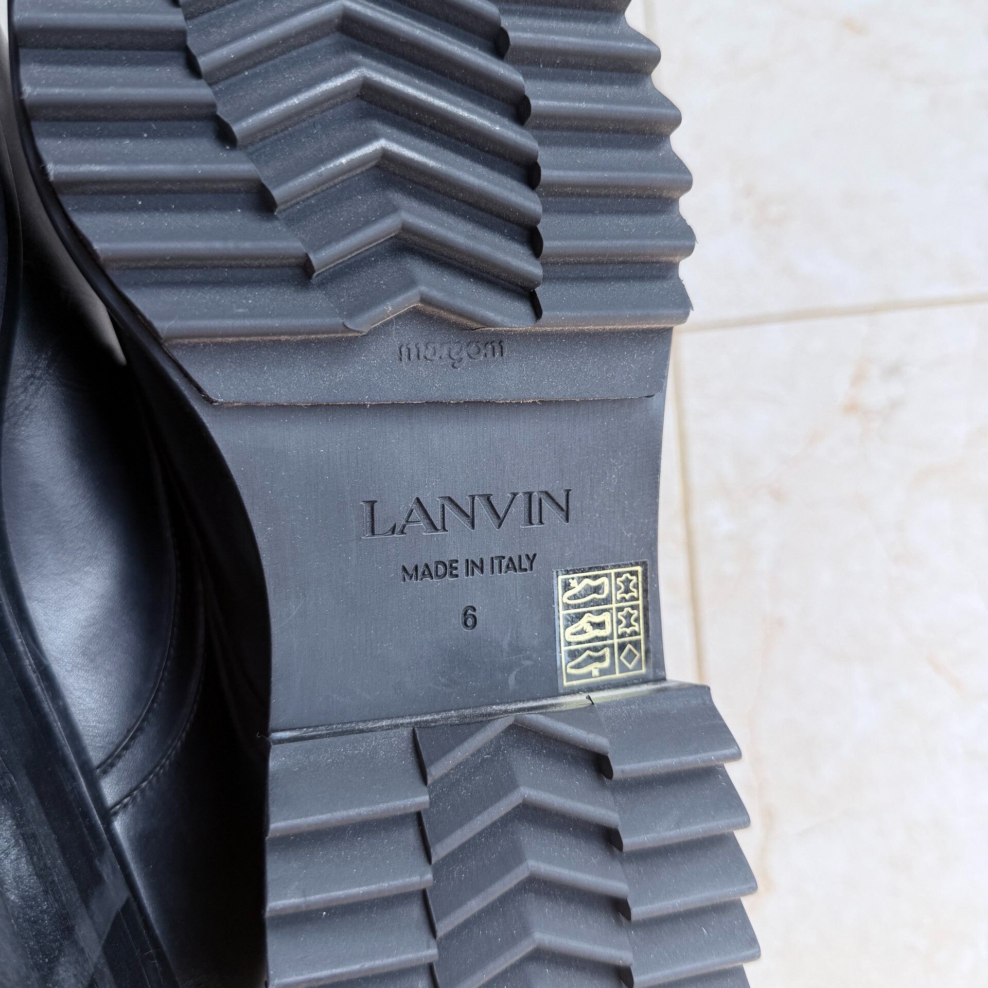 Lanvin Lanvin Alto Calf Leather Derby Shoes Size US 6 / EU 39 - 9 Thumbnail