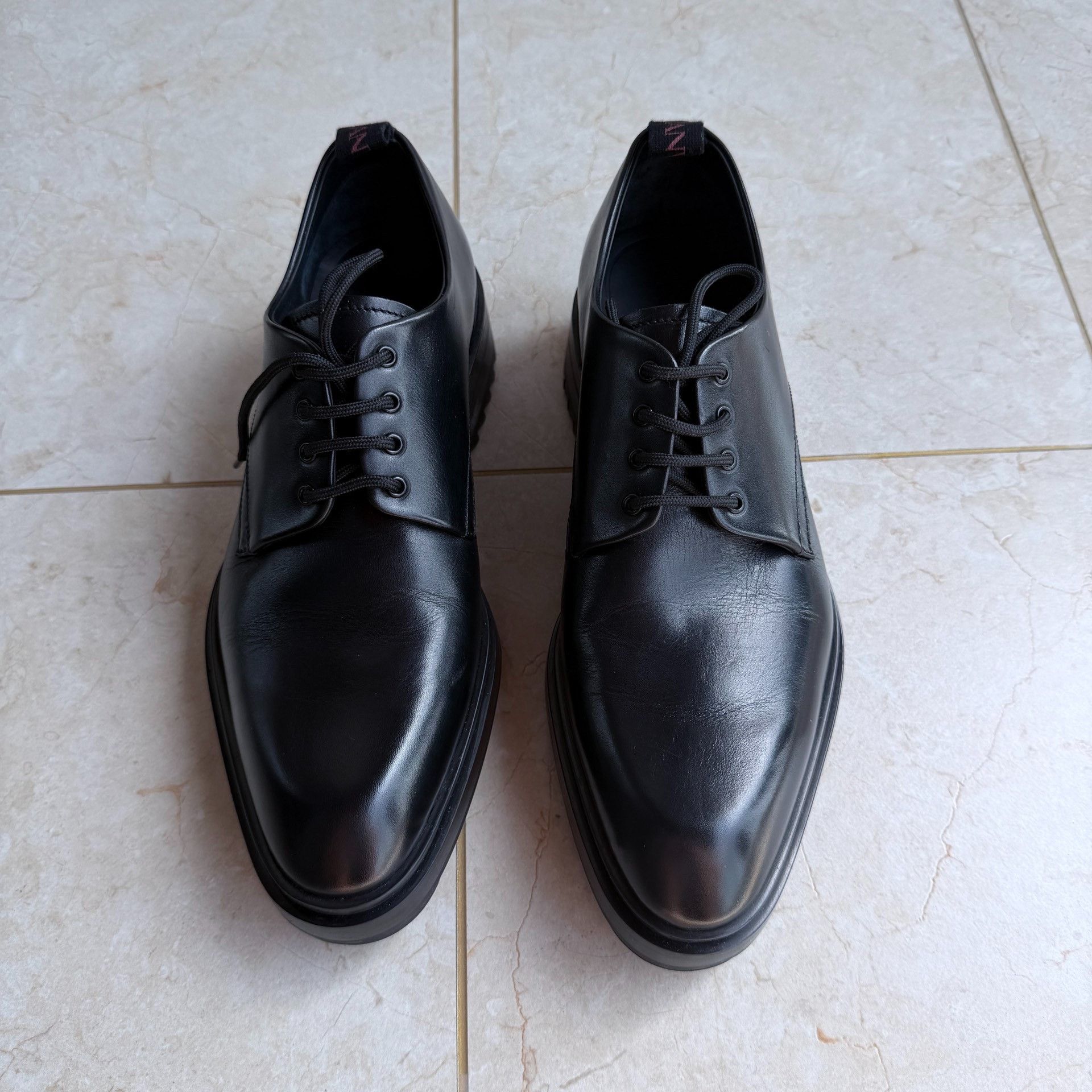 Lanvin Lanvin Alto Calf Leather Derby Shoes Size US 6 / EU 39 - 2 Thumbnail