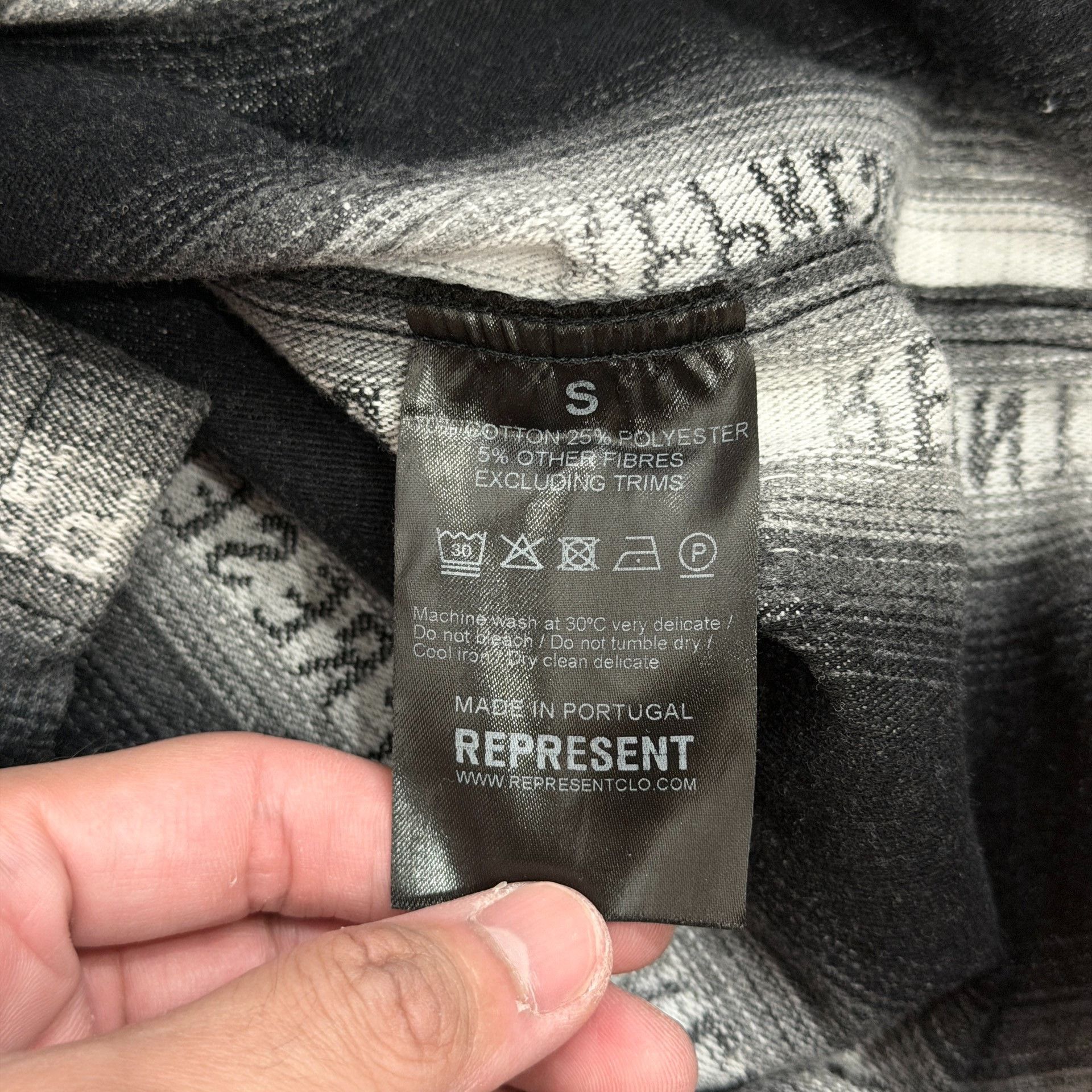 Represent Clo. Represent White Black Print Shirt Jacket Size US S / EU 44-46 / 1 - 5 Thumbnail