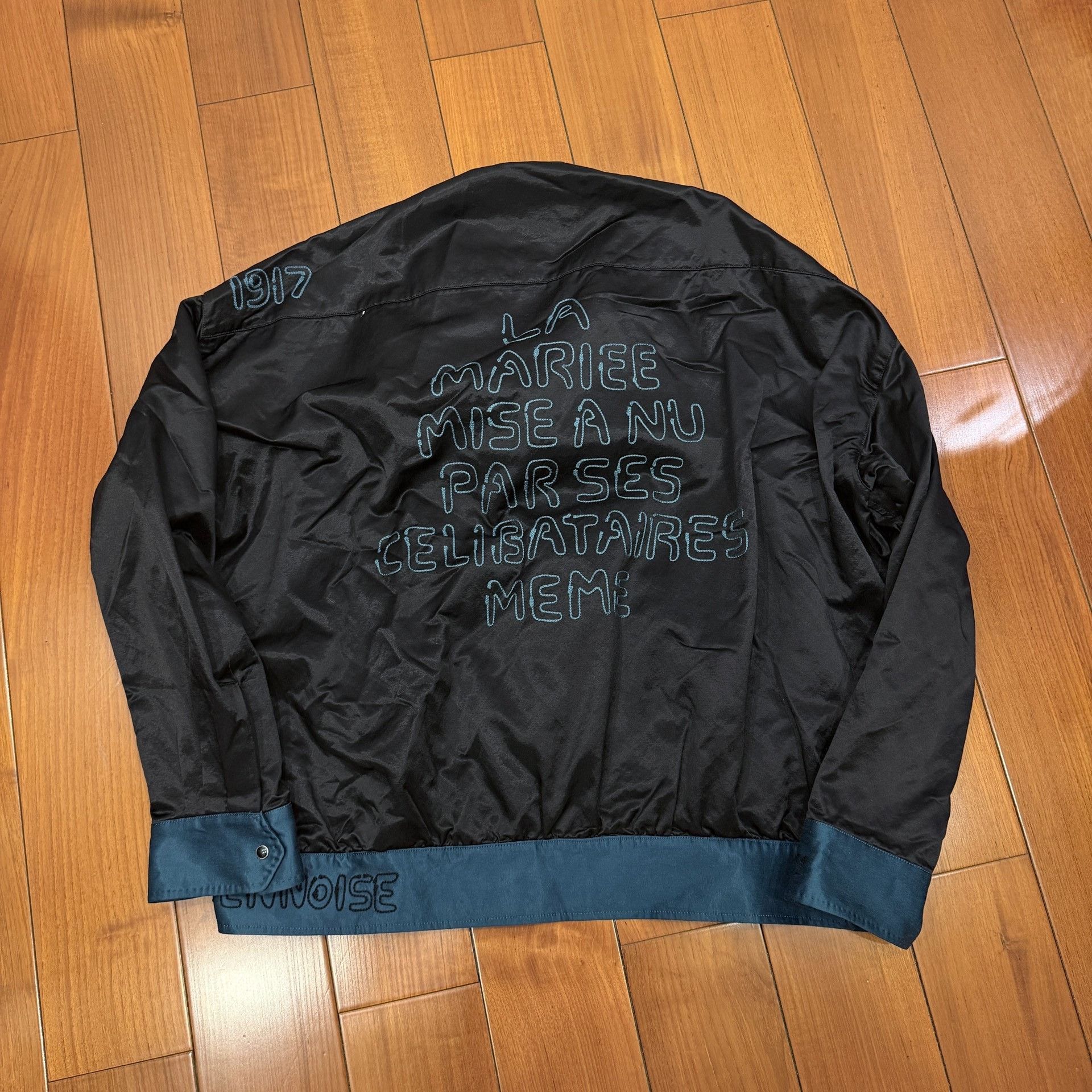 Maison MIHARA YASUHIRO Maison Mihara MMY Silk Black Blue Jacket Size US L / EU 52-54 / 3 - 2 Thumbnail