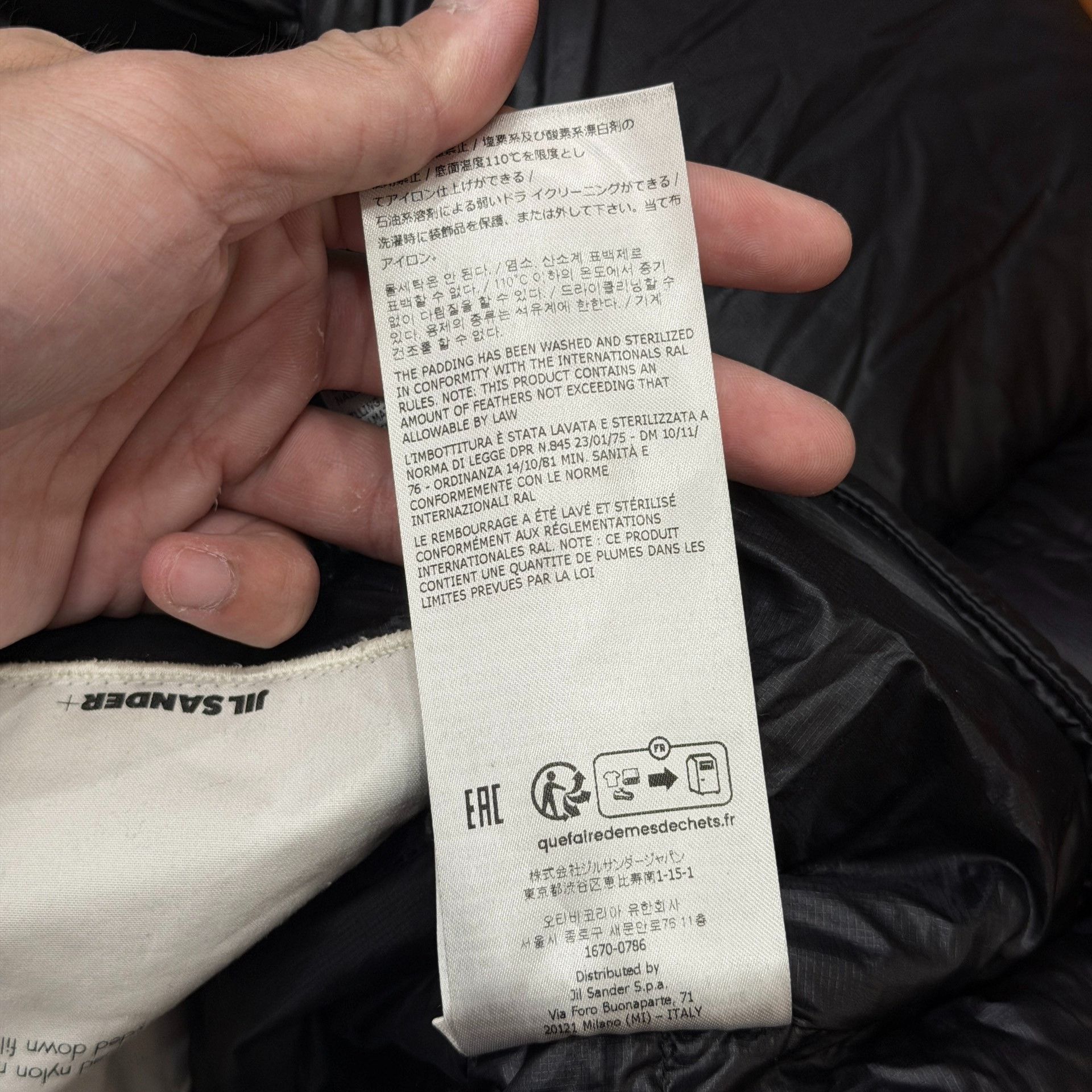 Jil Sander Jilsander Ultra-Puffy Lightweight Black Down Jacket Size US M / EU 48-50 / 2 - 7 Thumbnail