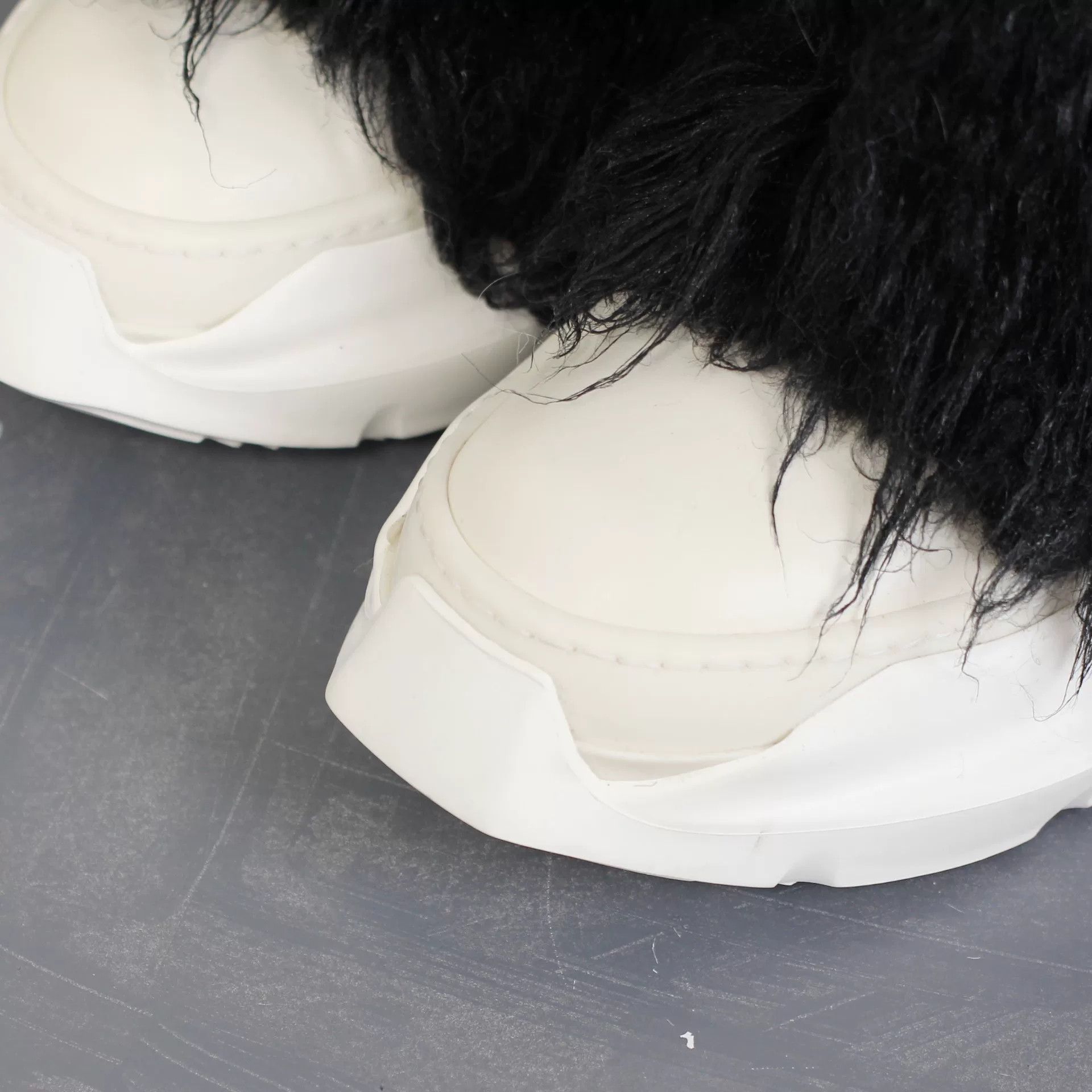 Rick Owens Drkshdw Rick Owens 21 Wax Fur Mid-Calf Boots Size US 8 / IT 38 - 3 Thumbnail
