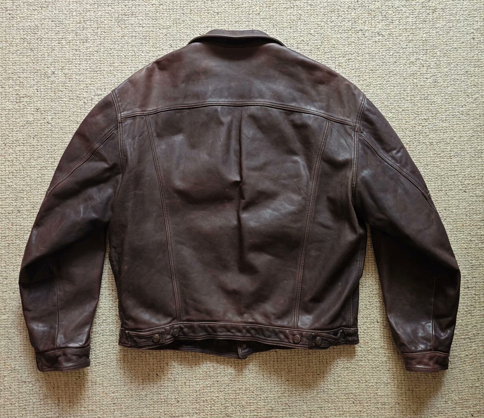 Marlboro Classics Marlboro Classic Type3 Leather Jacket Size US XXL / EU 58 / 5 - 4 Thumbnail
