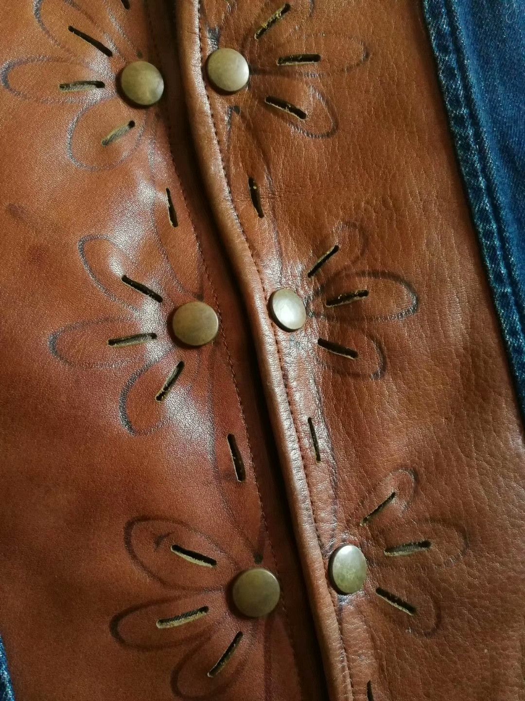 Kapital Kapital Western Leather-Trimmed Vest Size US L / EU 52-54 / 3 - 8 Thumbnail