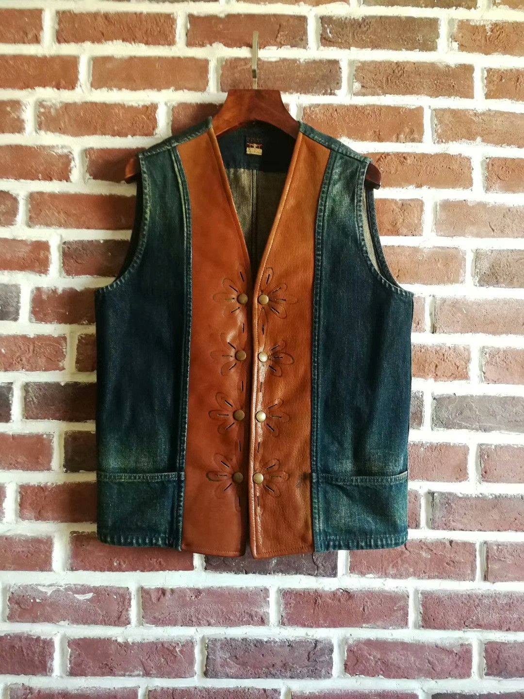 Kapital Kapital Western Leather-Trimmed Vest Size US L / EU 52-54 / 3 - 2 Thumbnail