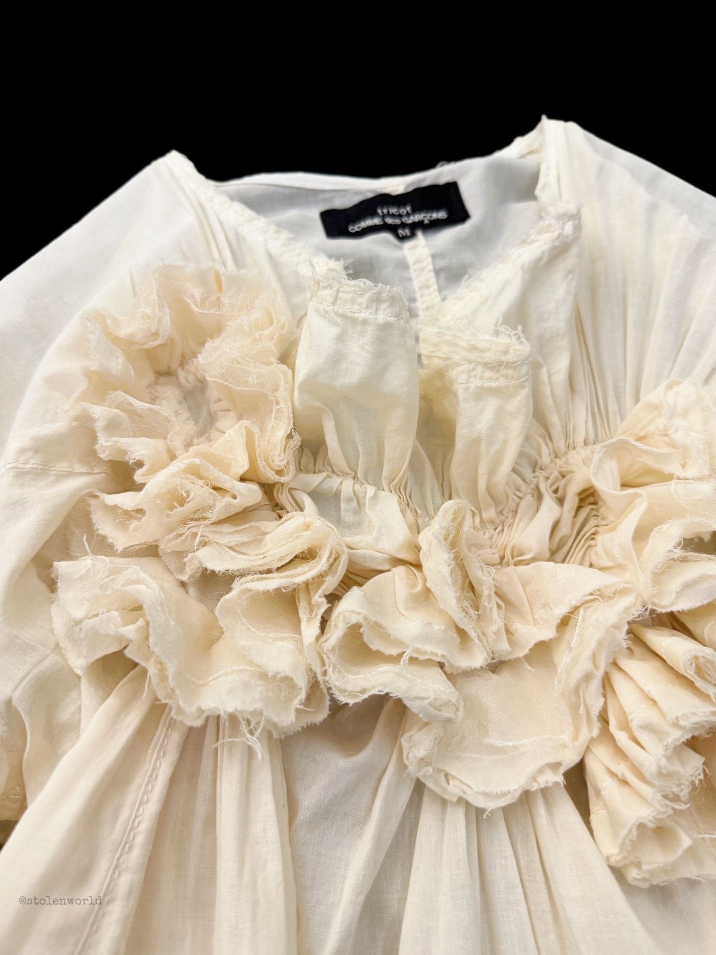 Comme des Garcons Comme des Garçons Pleated Cotton Top Size M / US 6-8 / IT 42-44 - 6 Thumbnail