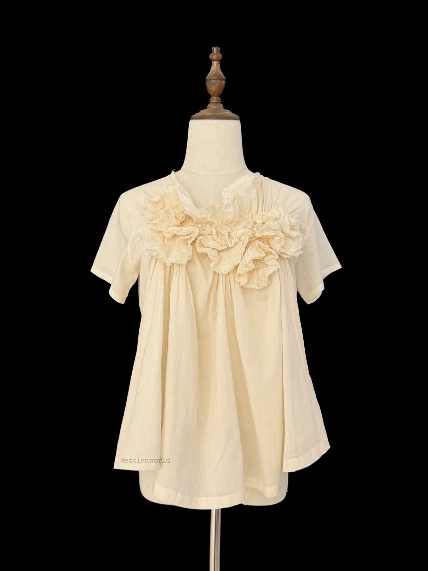 Comme des Garcons Comme des Garçons Pleated Cotton Top Size M / US 6-8 / IT 42-44 - 7 Thumbnail