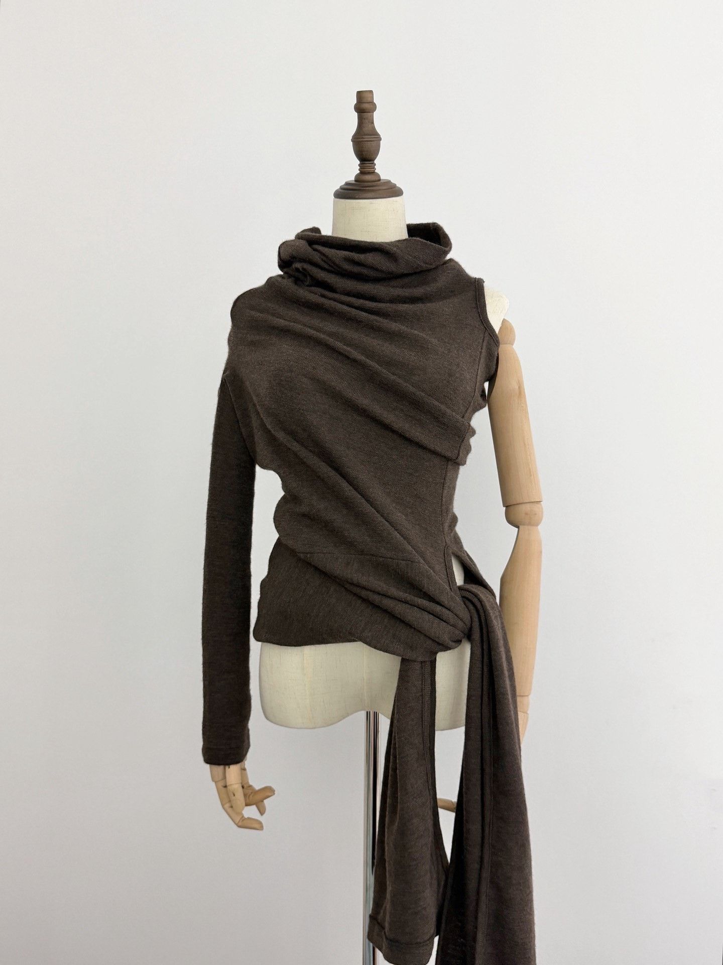 Yohji Yamamoto Y's Reversible Irregular Wool Top Size L / US 10 / IT 46 - 4 Thumbnail