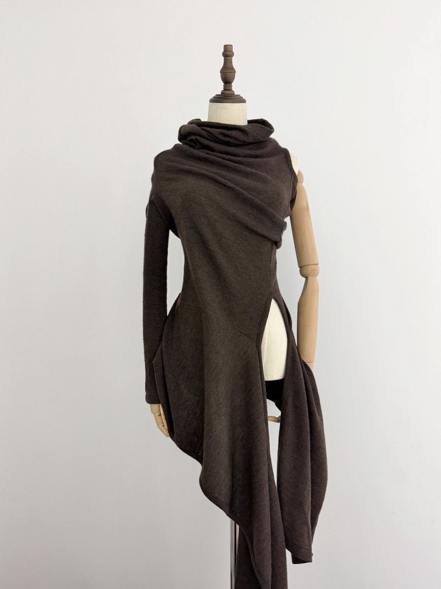 Yohji Yamamoto Y's Reversible Irregular Wool Top Size L / US 10 / IT 46 - 3 Thumbnail