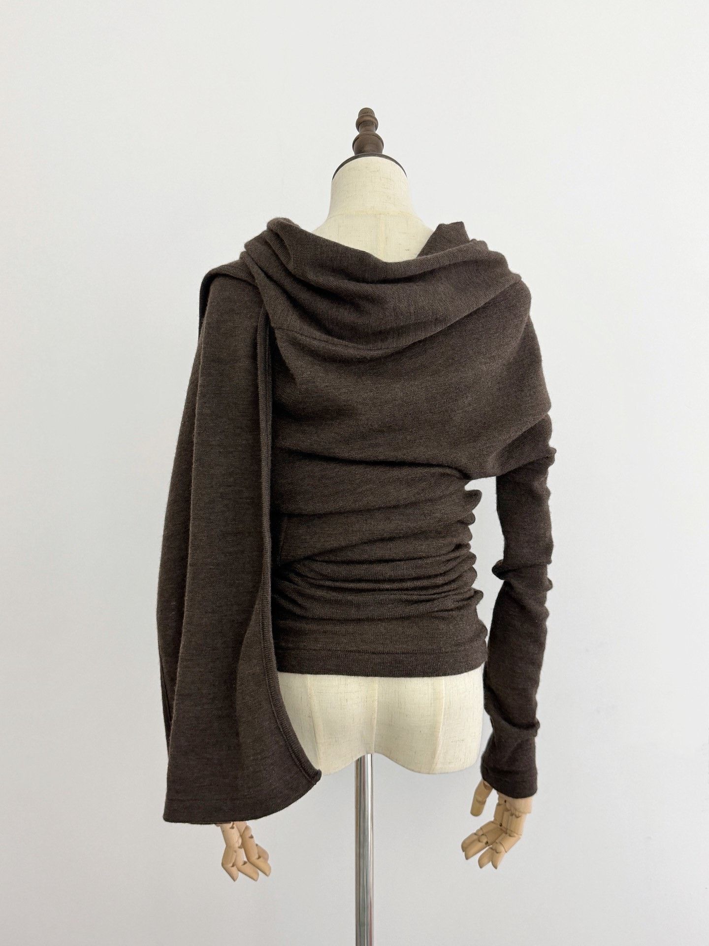 Yohji Yamamoto Y's Reversible Irregular Wool Top Size L / US 10 / IT 46 - 2 Thumbnail