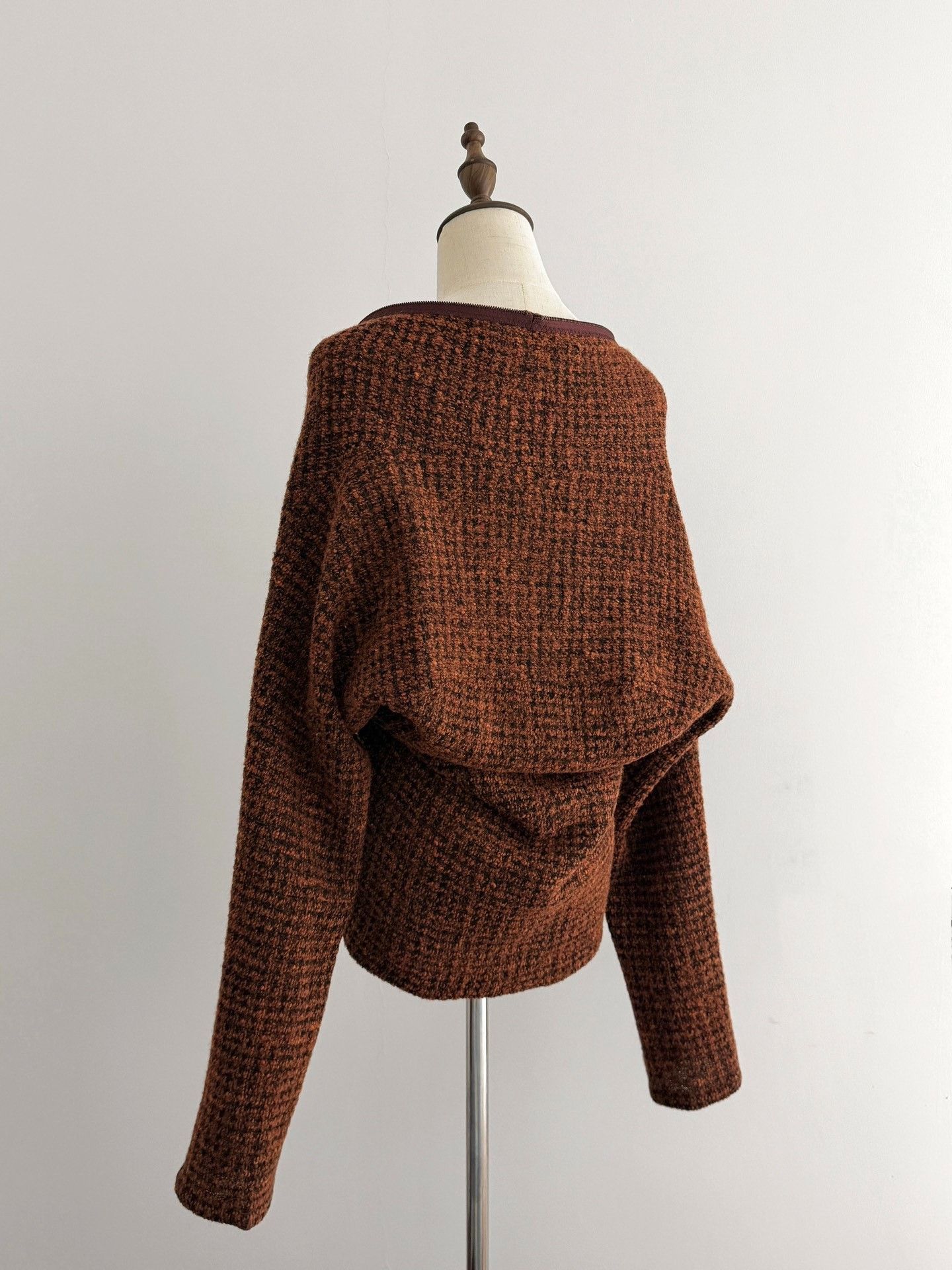Yohji Yamamoto Yohji Yamamoto Full-Zip Wool Top Size L / US 10 / IT 46 - 2 Thumbnail