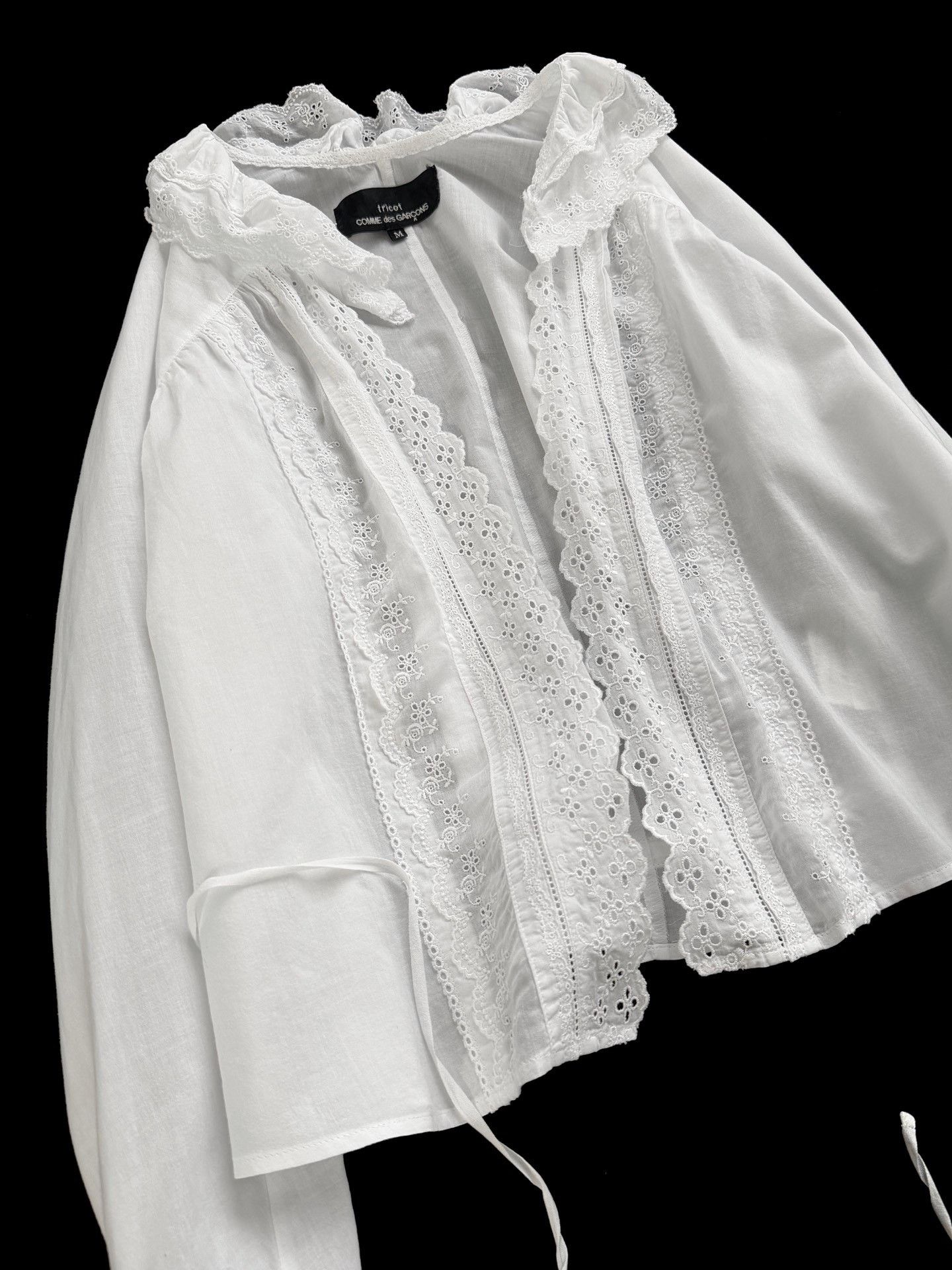 Comme des Garcons Comme des Garçons Lace Tie Top Size M / US 6-8 / IT 42-44 - 7 Thumbnail