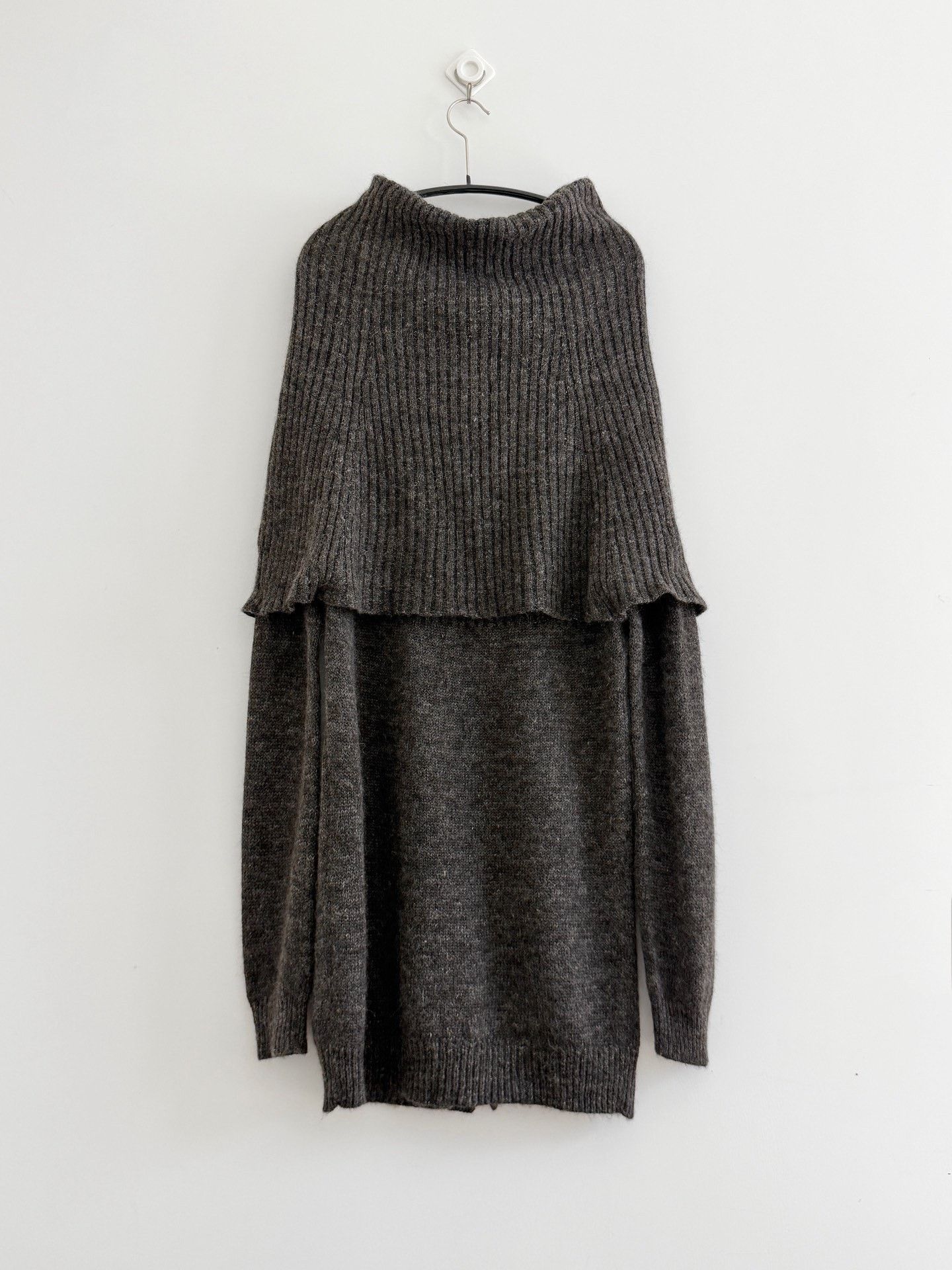 Yohji Yamamoto Y's Fold Double-Layer Collar Knit Top Size M / US 6-8 / IT 42-44 - 8 Thumbnail