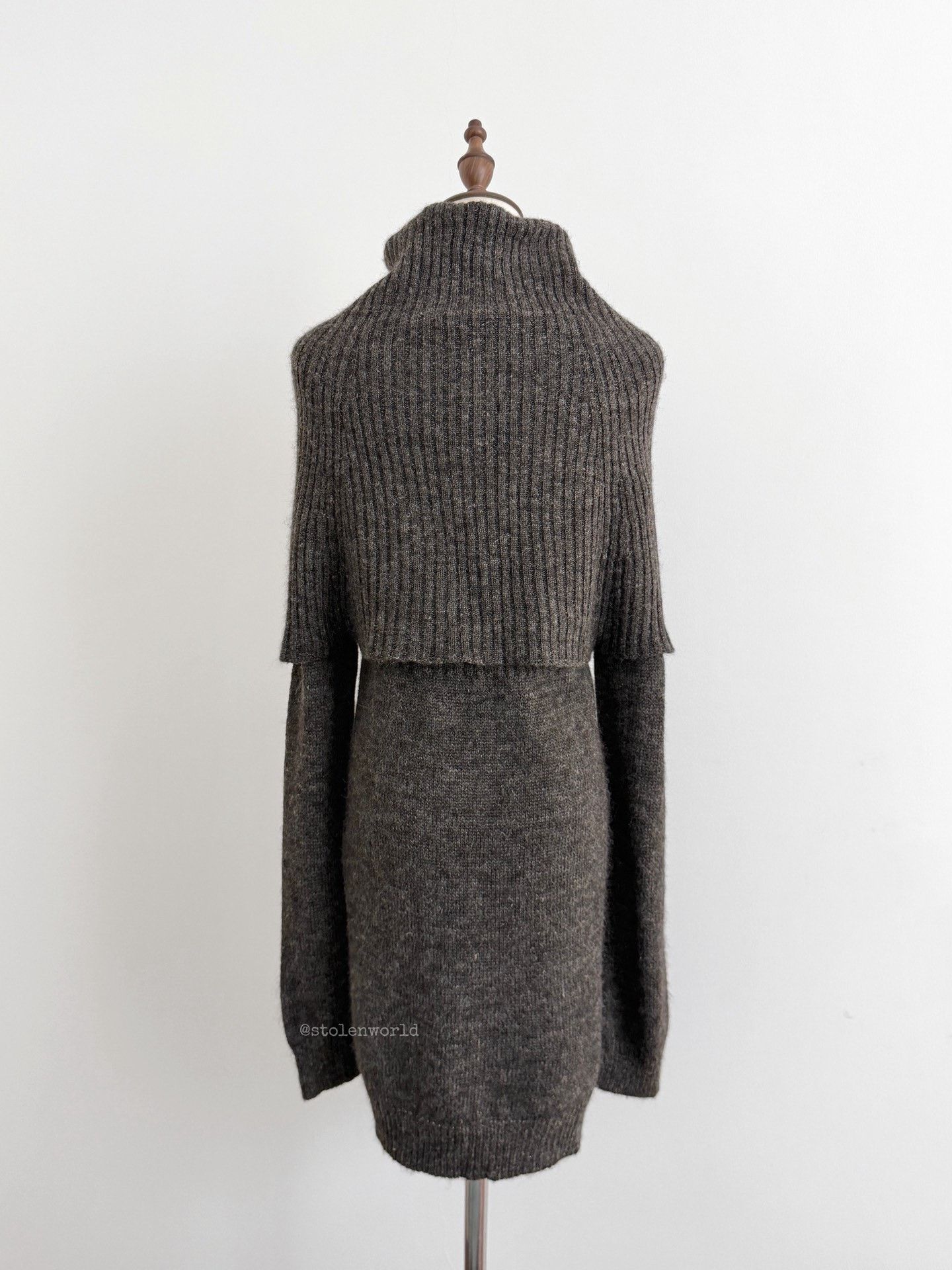 Yohji Yamamoto Y's Fold Double-Layer Collar Knit Top Size M / US 6-8 / IT 42-44 - 4 Thumbnail