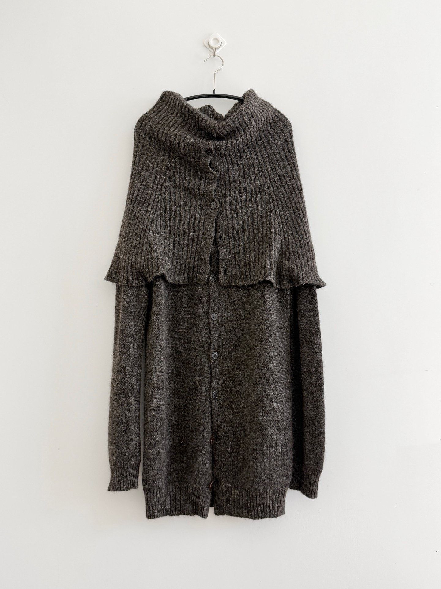Yohji Yamamoto Y's Fold Double-Layer Collar Knit Top Size M / US 6-8 / IT 42-44 - 7 Thumbnail