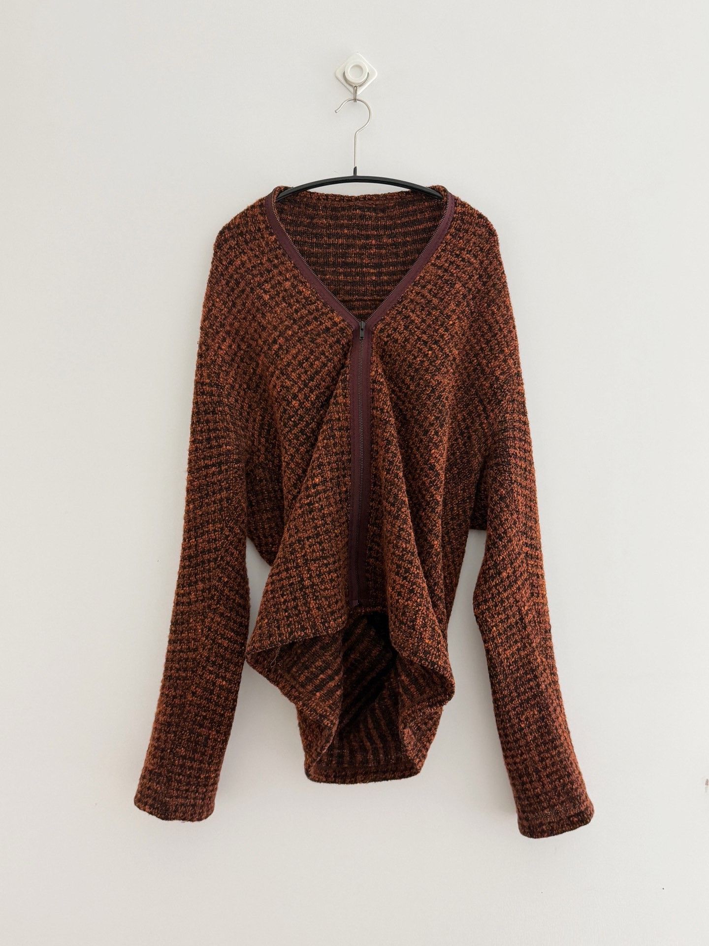 Yohji Yamamoto Yohji Yamamoto 2000AW Full-Zip Wool Top Size L / US 10 / IT 46 - 5 Thumbnail