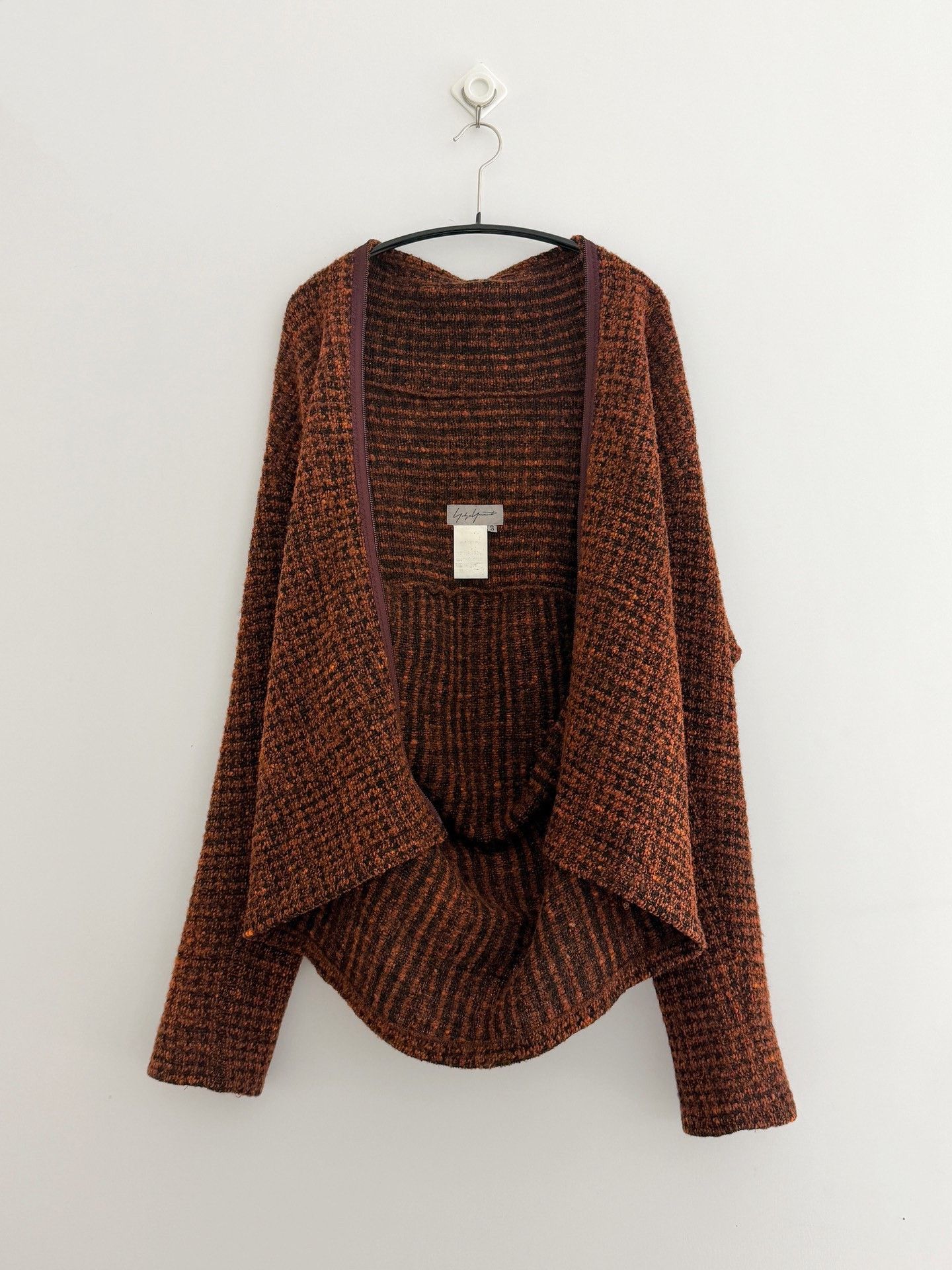 Yohji Yamamoto Yohji Yamamoto 2000AW Full-Zip Wool Top Size L / US 10 / IT 46 - 3 Thumbnail